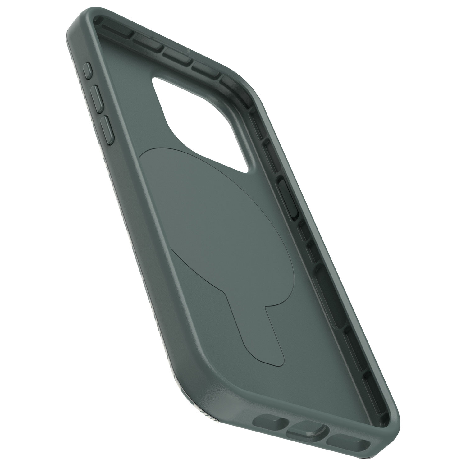 OtterBox OtterGrip Symmetry Fitted Hard Shell Case with MagSafe for iPhone 15 Pro Max - Green Leaf