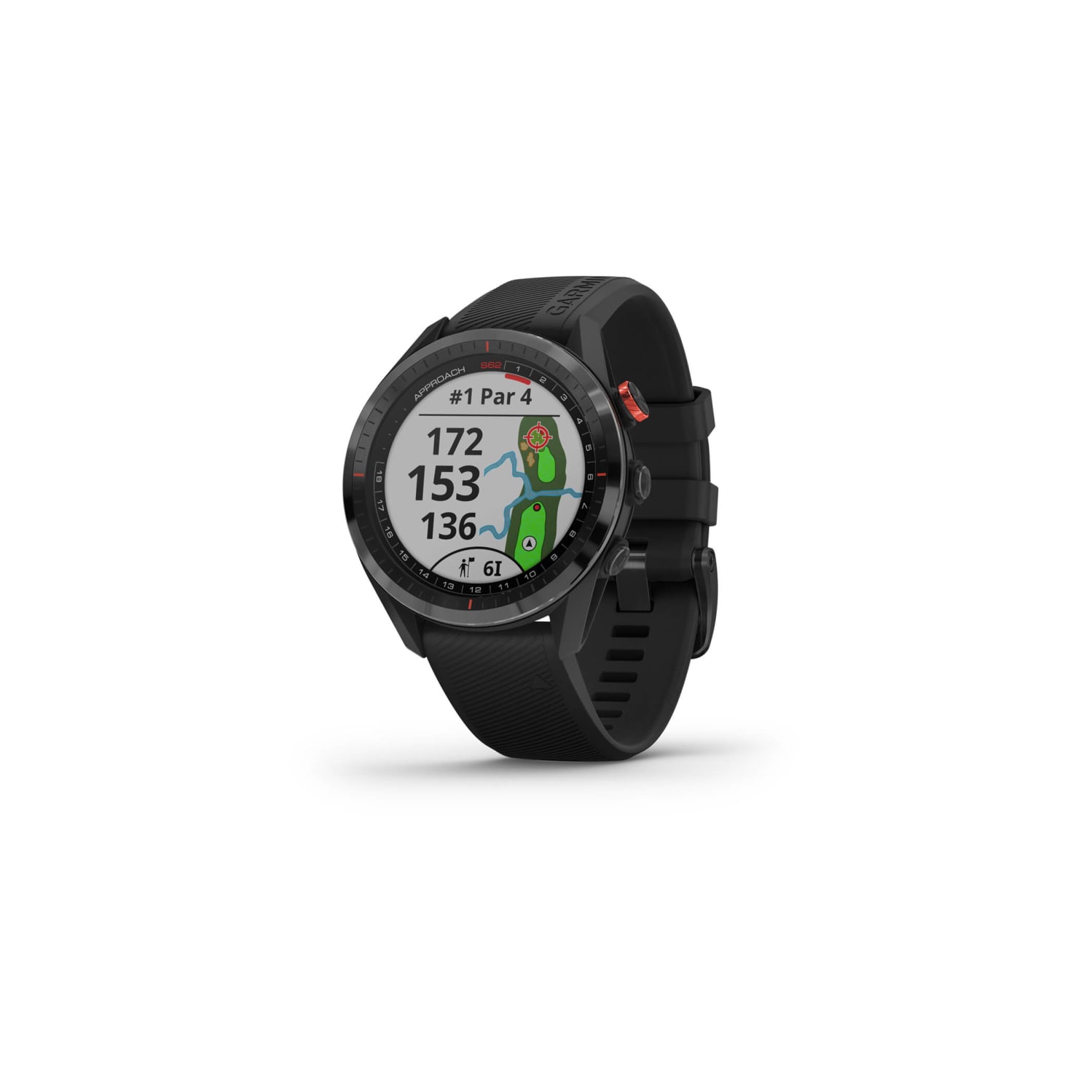 Garmin Approach S62 (Black), GPS Golf Watch, 42K+ Preloaded Golf