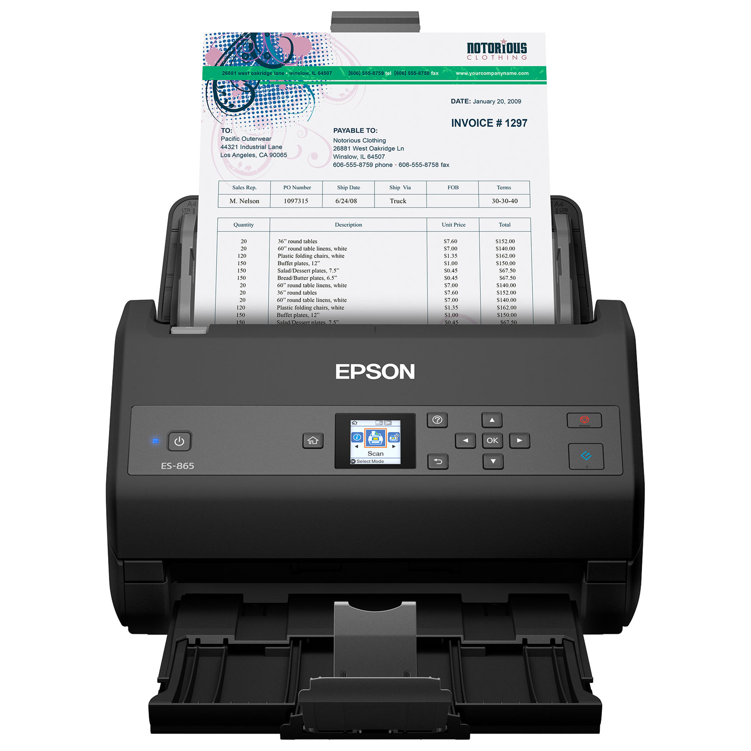Epson WorkForce ES-865 Document Scanner