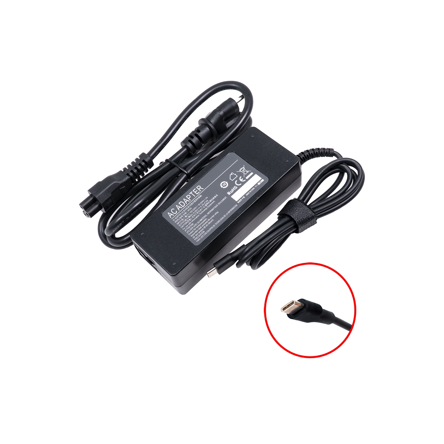 BATTDEPOT Asus 65W DC5-20V USB C Type C Laptop AC Adapter Charger