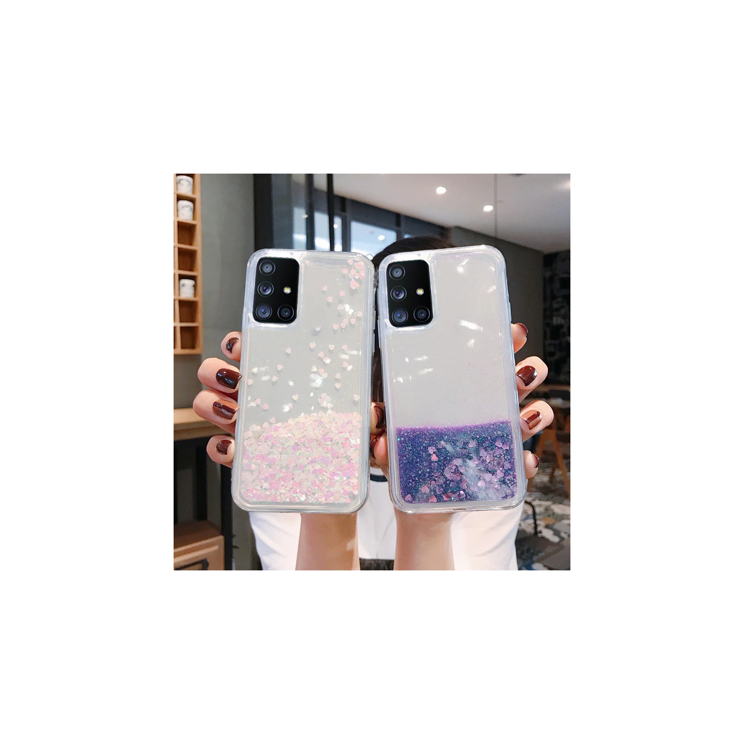 Samsung Galaxy A12 Case Dry Flower Liquide Giliter Soft Slim Shockproof Cover