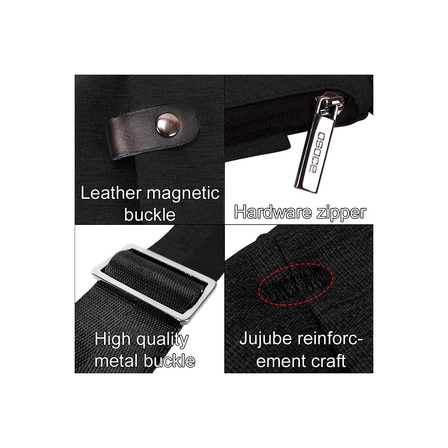 OSOCE Anti-Theft Waterproof Shoulder Backpack Sling Chest Crossbody Bag Cover Pack Rucksack Bicycle Sport