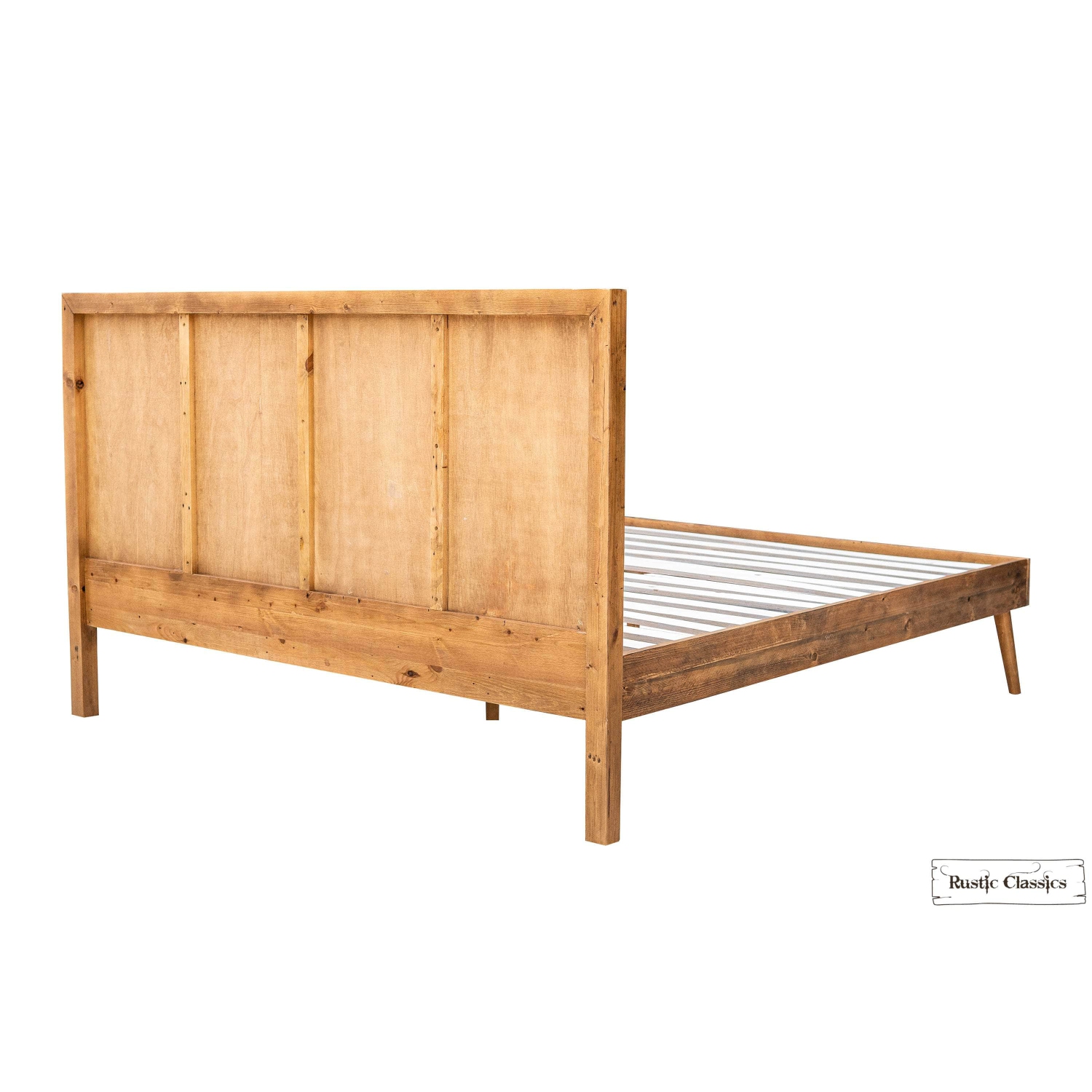 Rustic Classics Cypress Reclaimed Wood Platform Bed in Spice