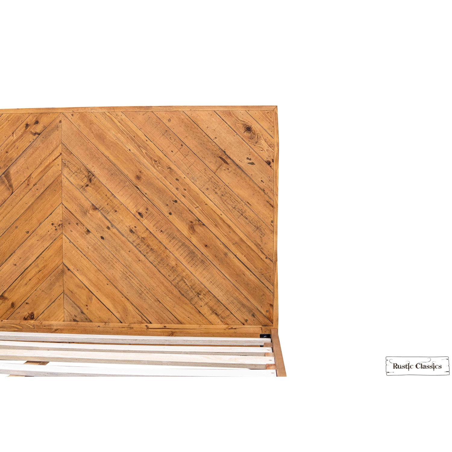 Rustic Classics Cypress Reclaimed Wood Platform Bed in Spice