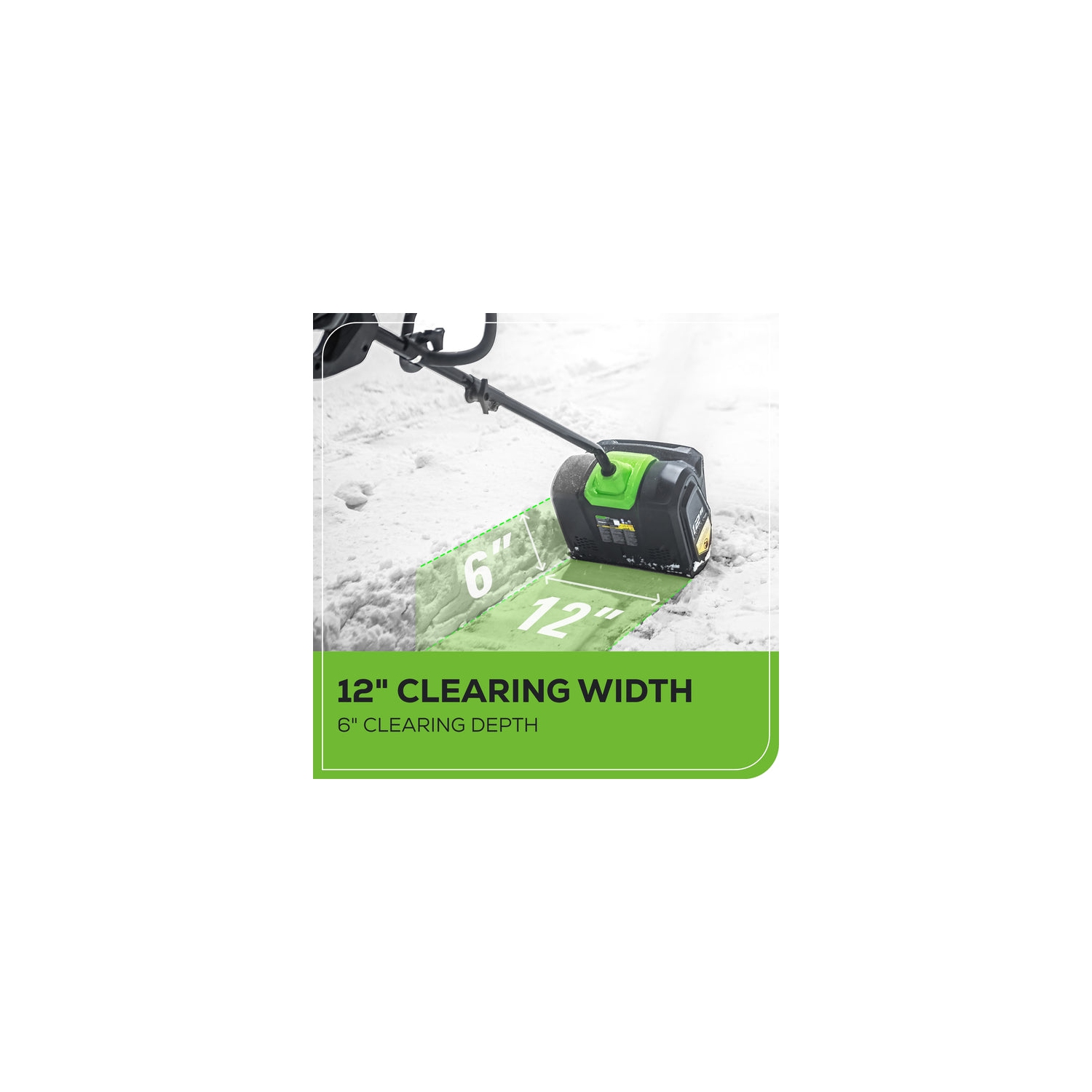 Greenworks 80V 12-Inch Electric Cordless Snow Shovel, 20ft Throwing Distance, Snow Thrower Blower Removal Tool for Patio/Driveway/Winter Storm, 2.0Ah