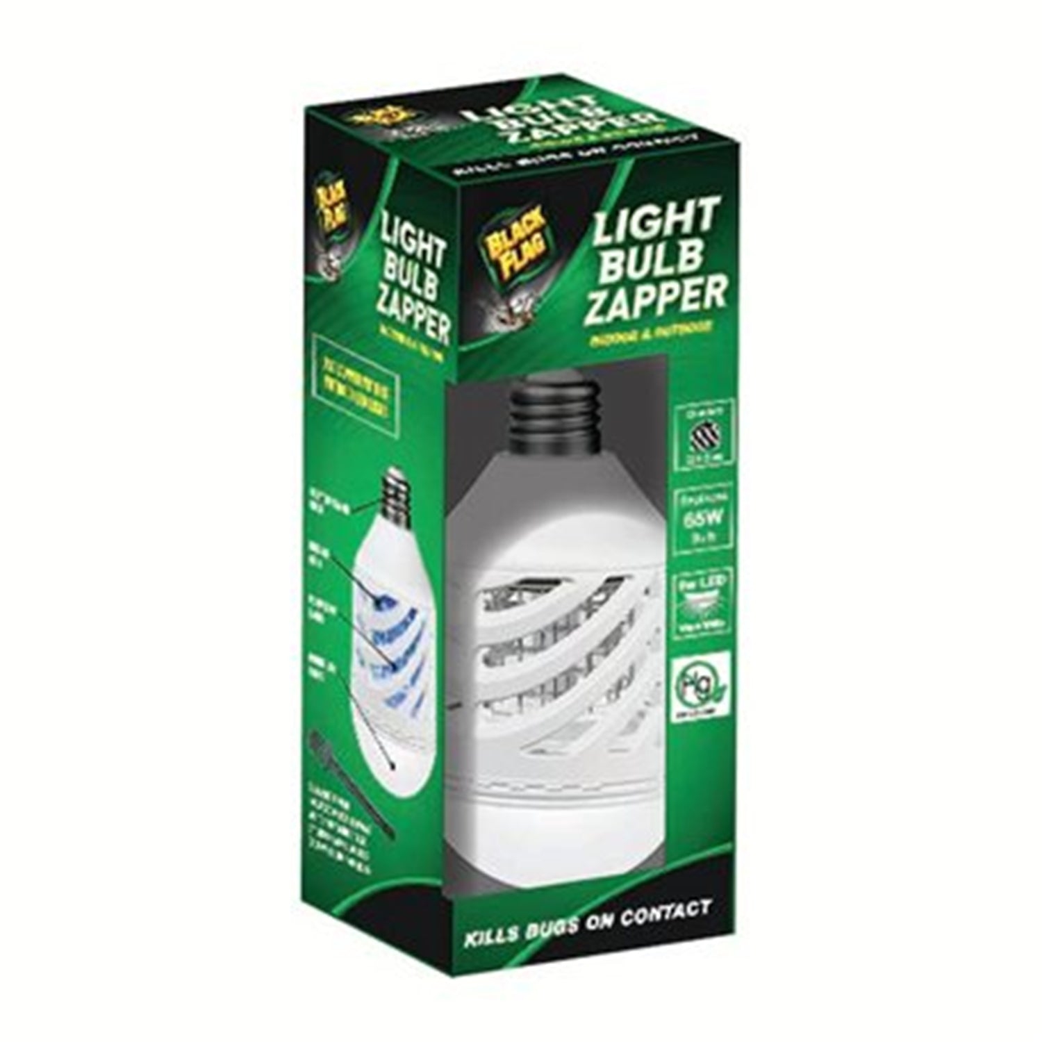 Drapeau noir - ampoule à DEL Zapper pour insectes, 65 watts