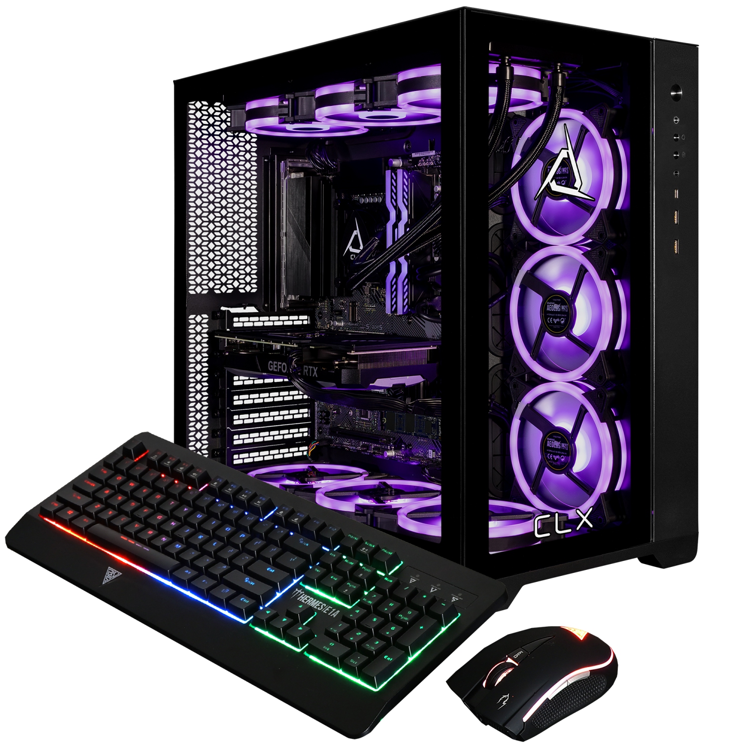 CLX SET Gaming Desktop-Liquid Cooled Intel Core i9 13900KF 3GHz 24-Core CPU, 64GB DDR5 Memory, GeForce RTX 4070 12GB GDDR6X Graphics, 2TB SSD, 6TB