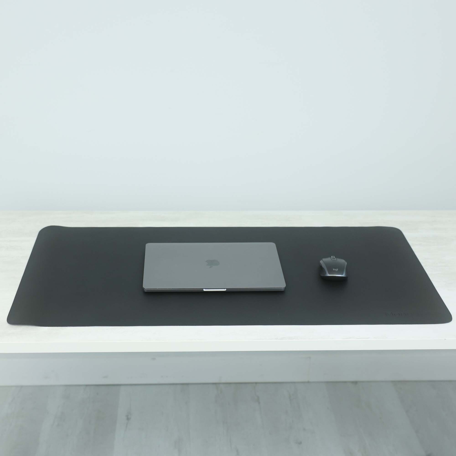 MotionGrey Vegan Leather Desk Pad, 35.5' x 17' Leather Desk Mat, Waterproof Desk Blotter Protector, Ultra Thin Large Laptop Keyboard Mat, Non-Slip