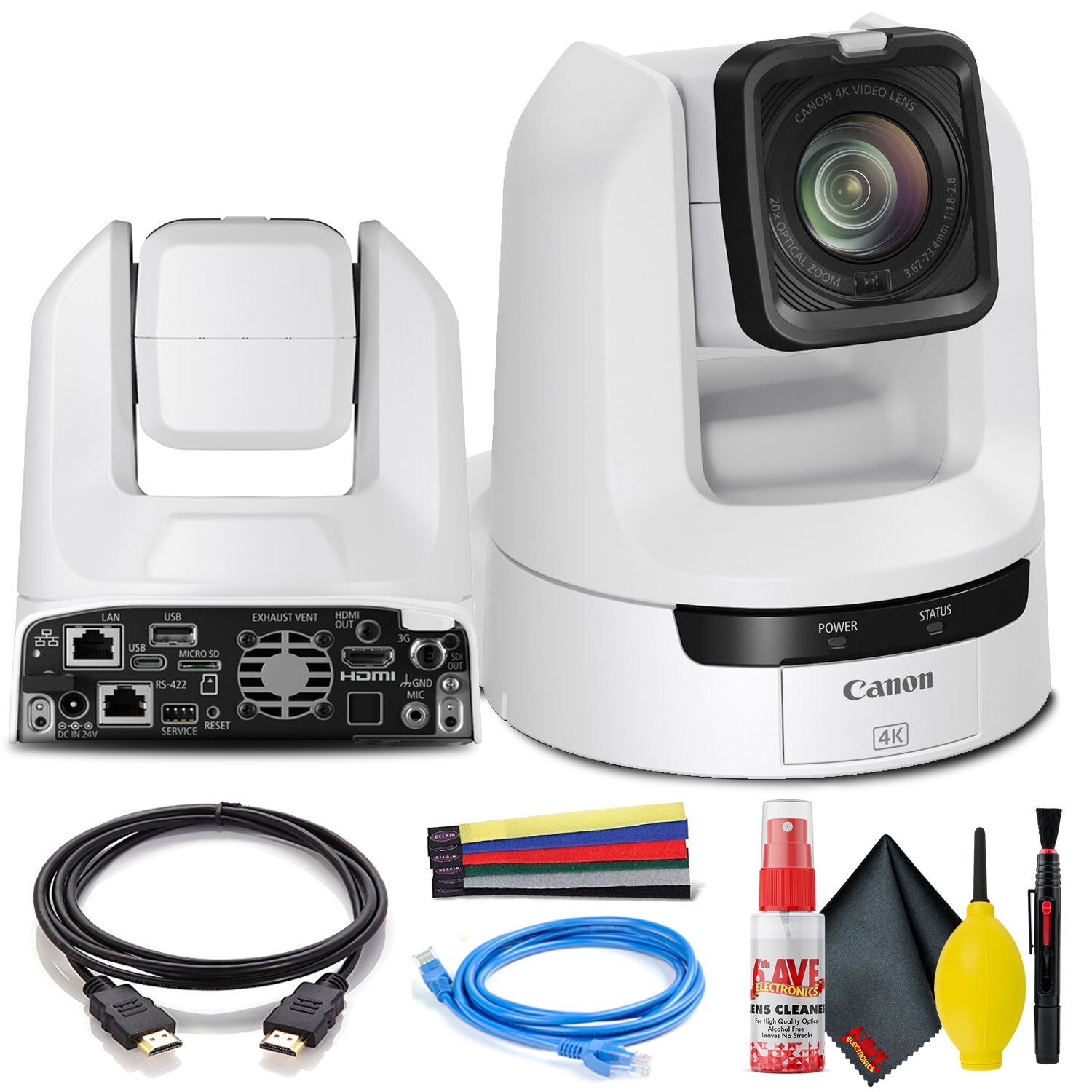 Canon CR-N300 4K NDI PTZ Camera with 20x Zoom - Bundle