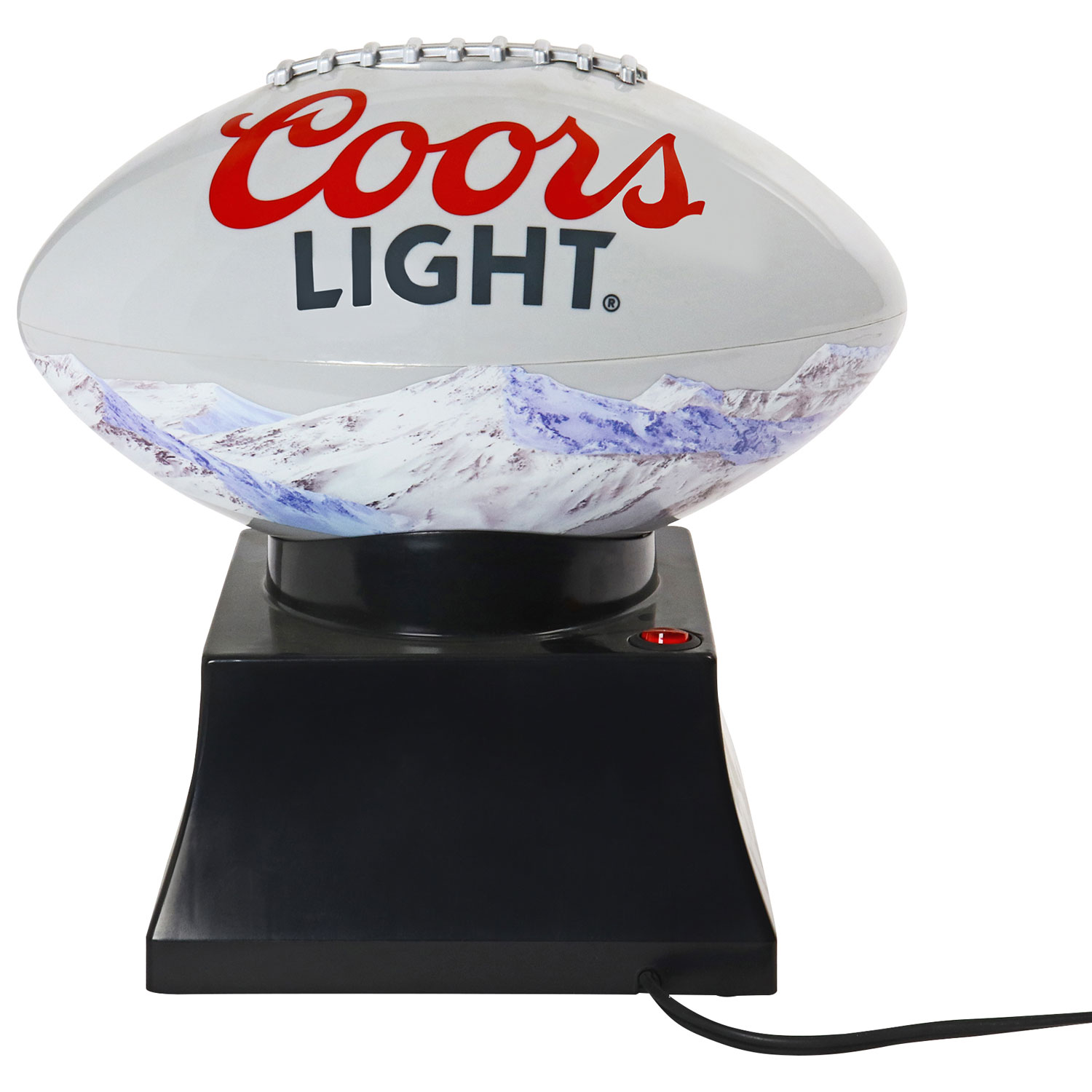 Machine à maïs éclaté à air chaud avec bol de service en forme de ballon de football Coors Light