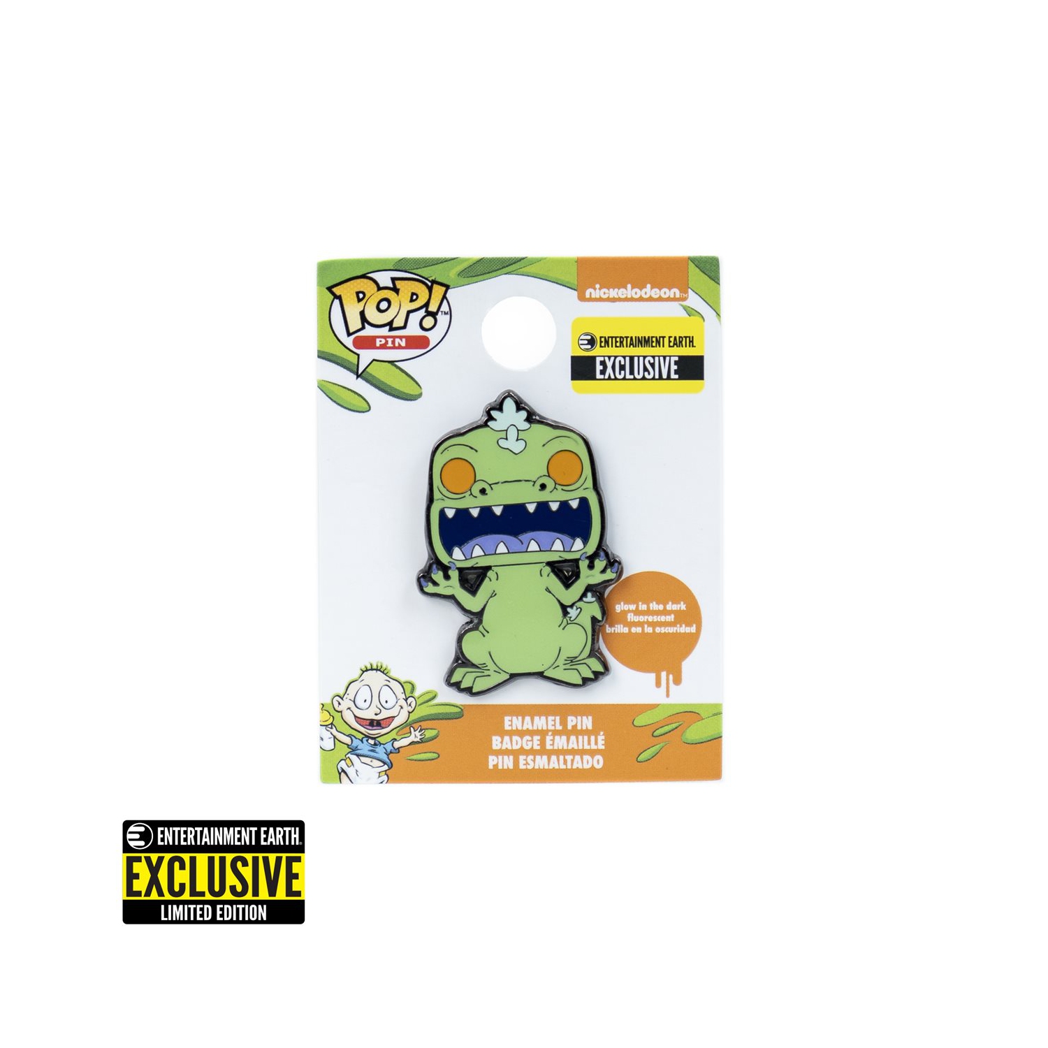 Rugrats Reptar phosphorescent Pop! Épinglette à dos - Entertainment Earth exclusive