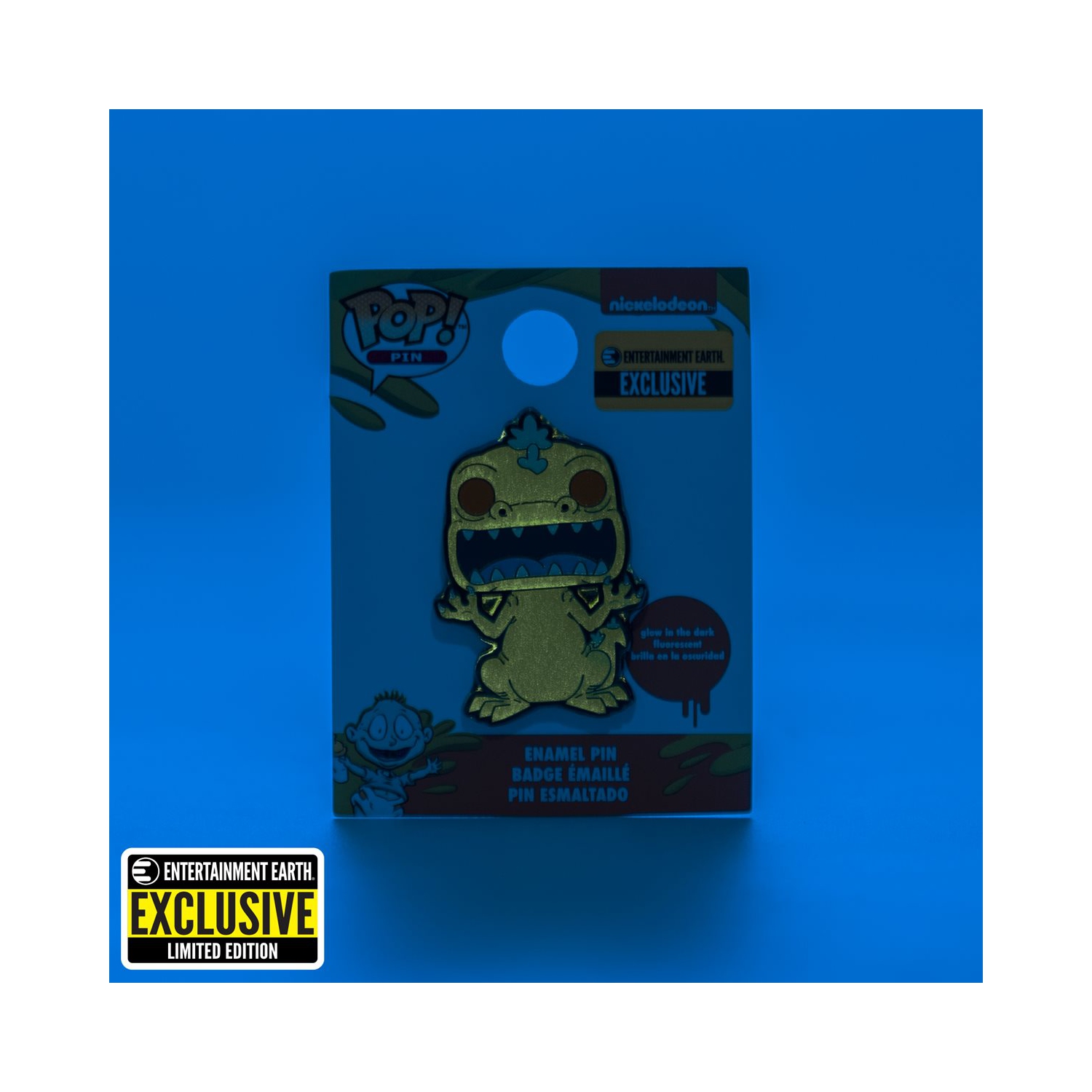 Rugrats Reptar phosphorescent Pop! Épinglette à dos - Entertainment Earth exclusive