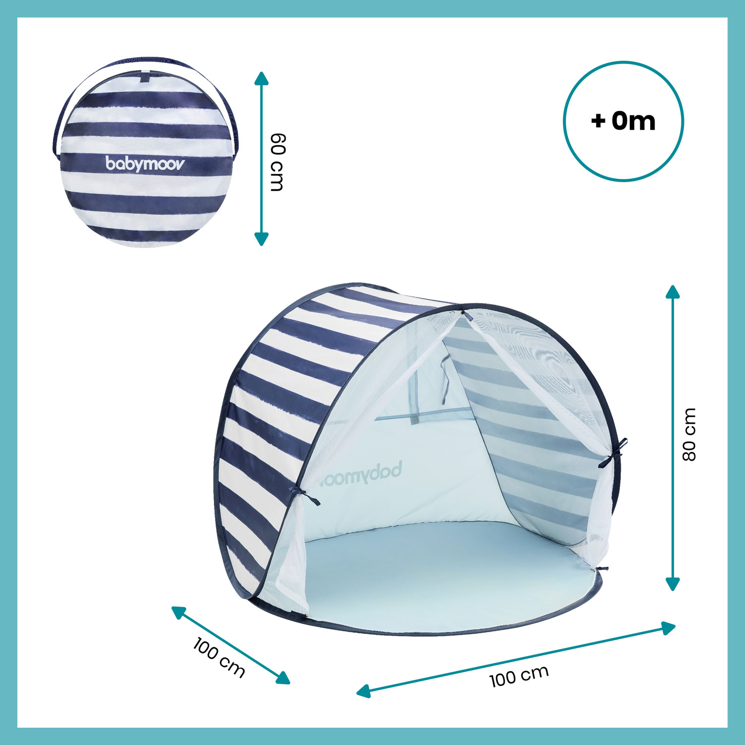 Babymoov Anti-UV Travel Play Tent - Marine