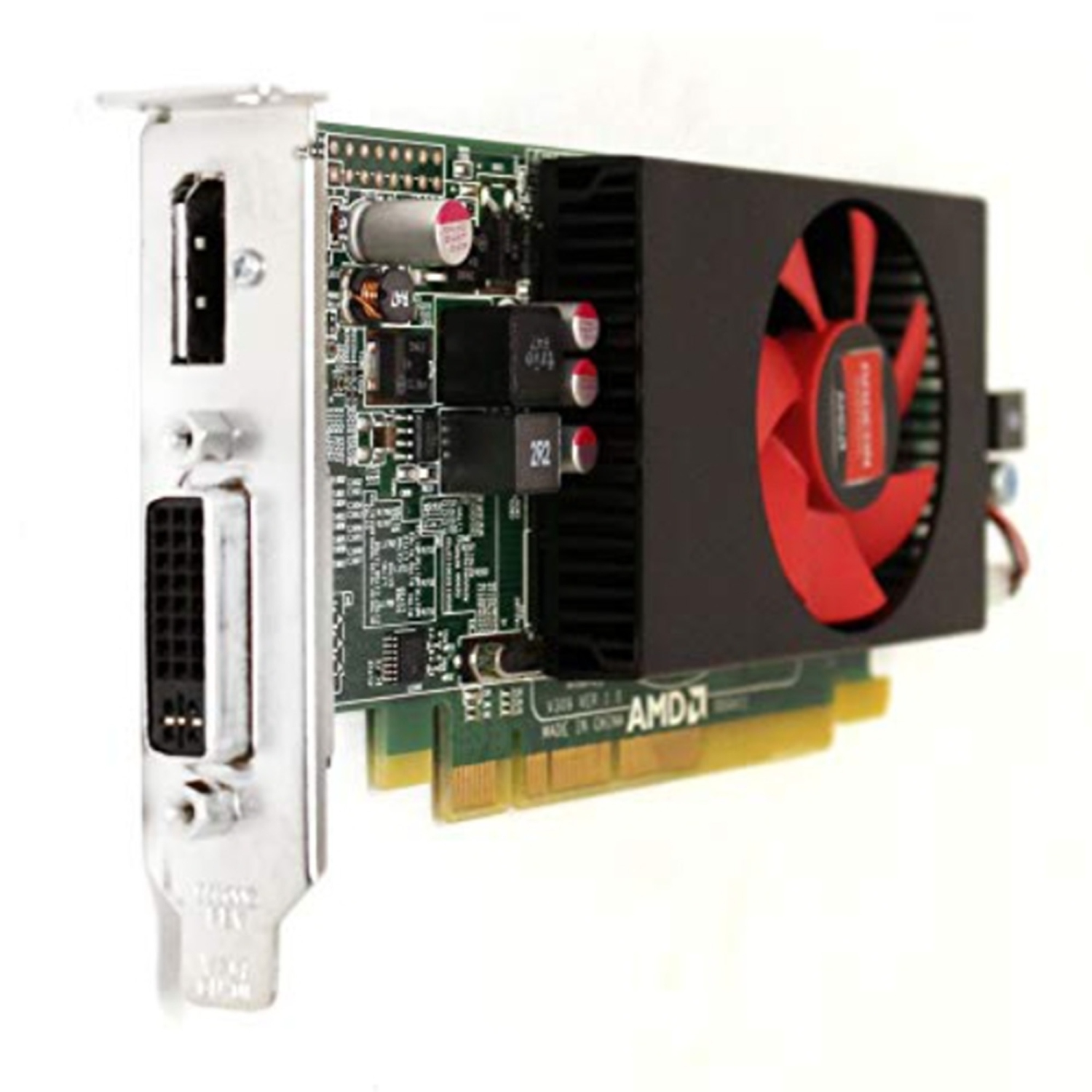 Remis à neuf – Carte graphique haute performance Radeon R5 240 1GB d’AMD, PCIe 3,0, carte graphique à profil bas, DVI, port d’affichage, y compris