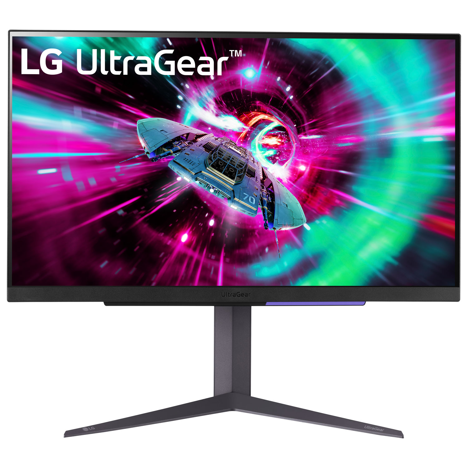 LG UltraGear 27" UHD 144Hz 1ms GTG IPS LCD G-Sync Gaming Monitor (27GR93U-B) - Black
