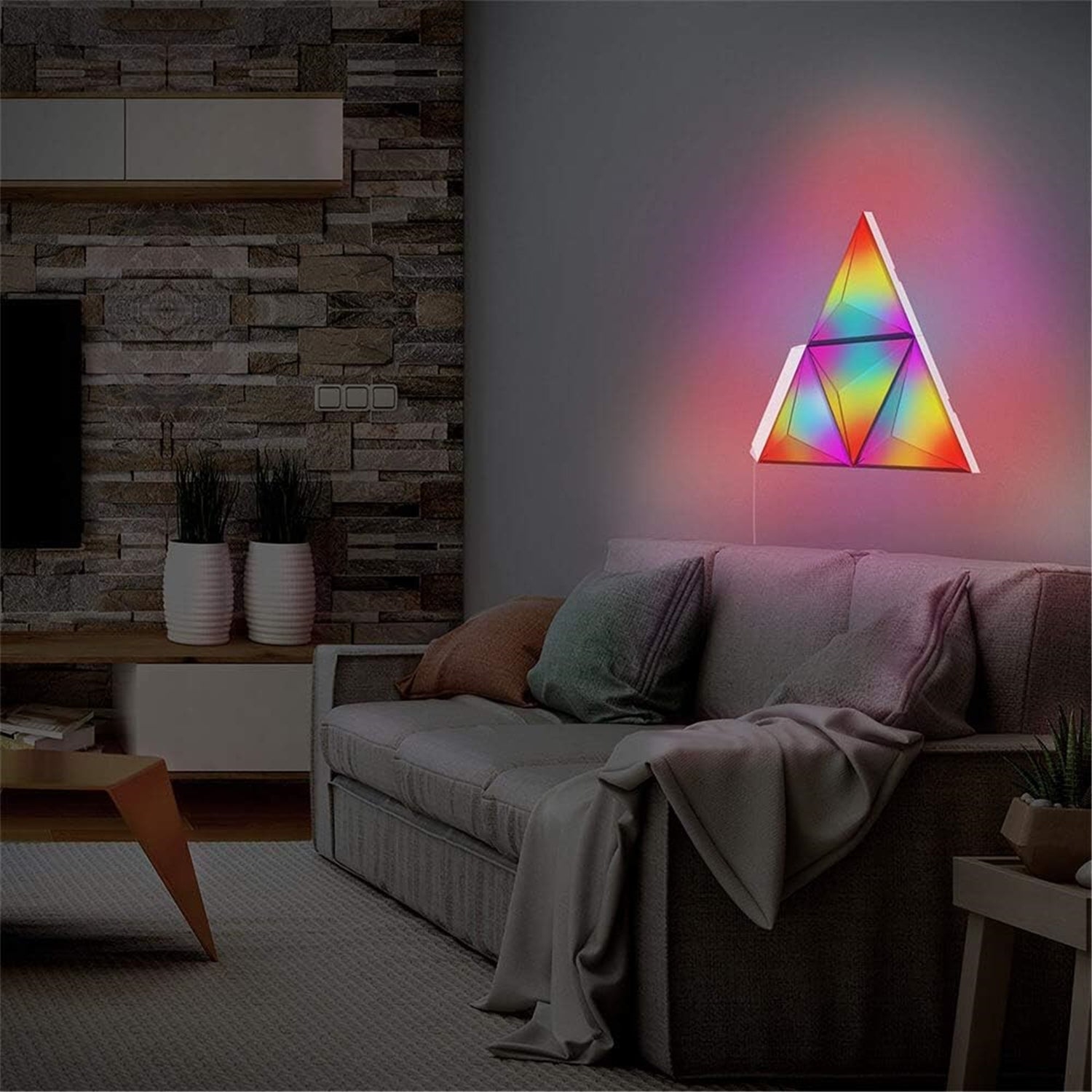 Monster - Smart, Sound-Responsive LED Light Panel 2-Pack