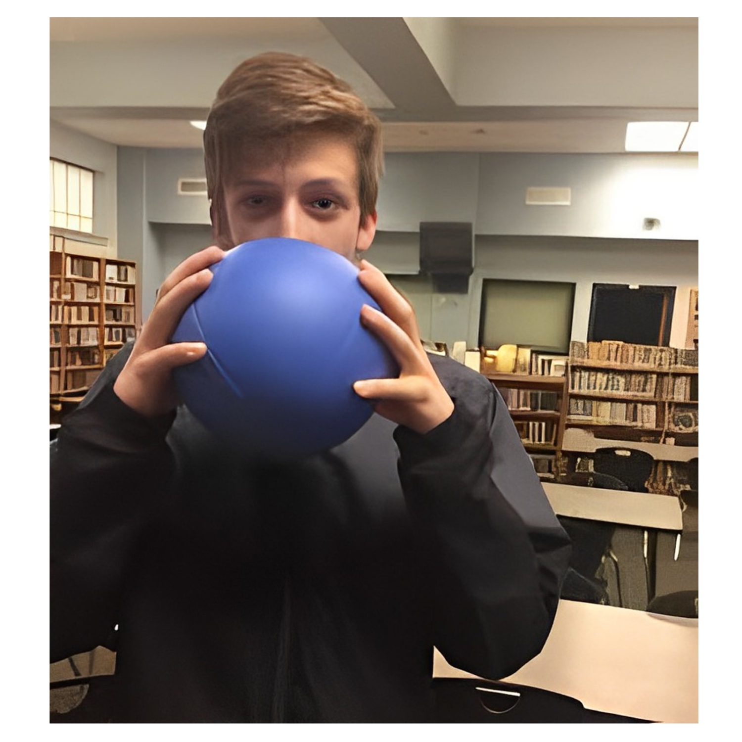 Qball Pro Throwable Wireless Microphone System with LED Light Ring and USB, Perfect for Video Conferencing, Hybrid Learning, Recording, Students