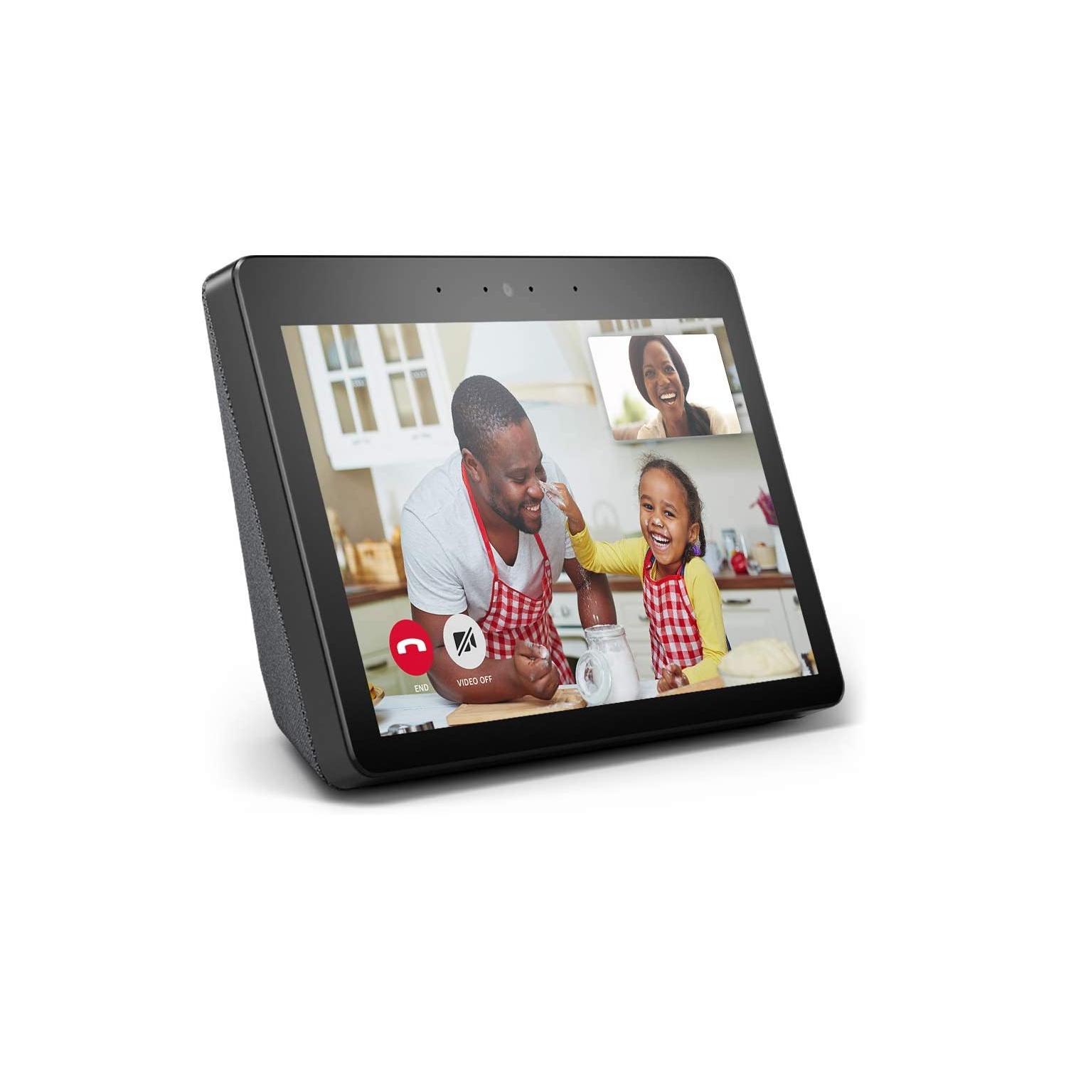 Refurbished (Good) Amazon Echo Show 10 (2nd Gen) | Premium 10.1” HD smart display with Alexa – stay connected with video calling - Charcoal