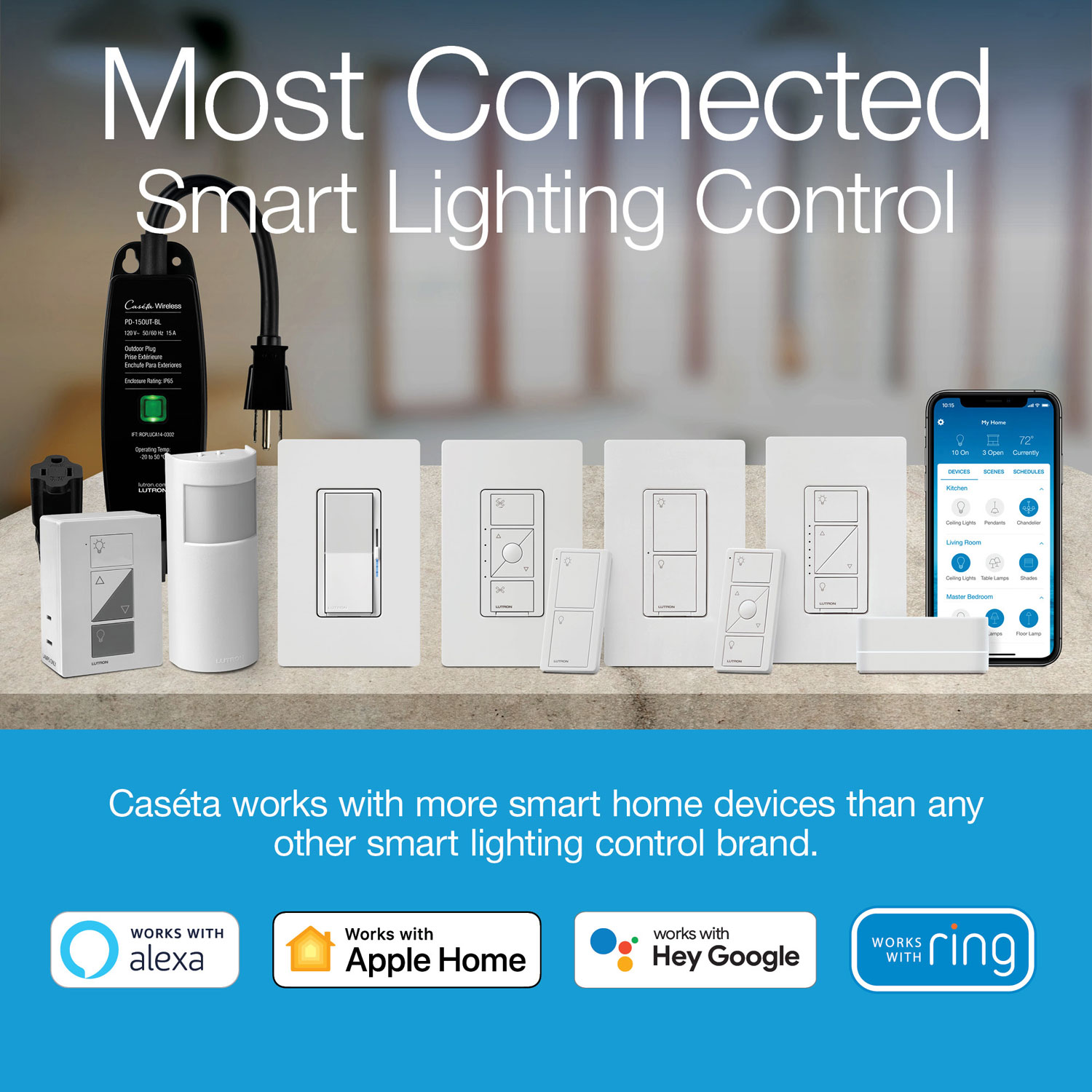 Lutron Diva Smart Dimmer Starter Kit for Caseta Smart Lighting