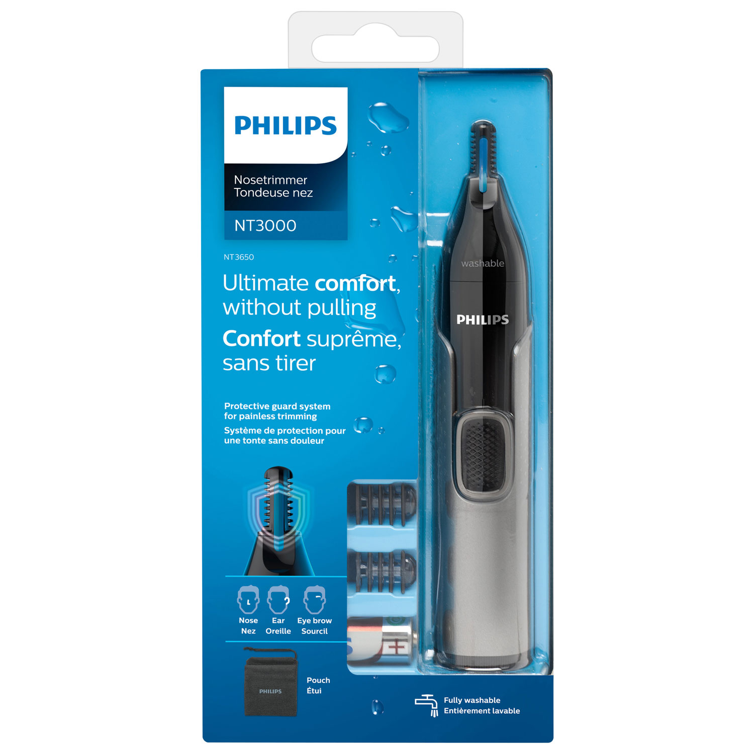 Philips Wet& Dry Nose, Ear & Eyebrow Trimmer