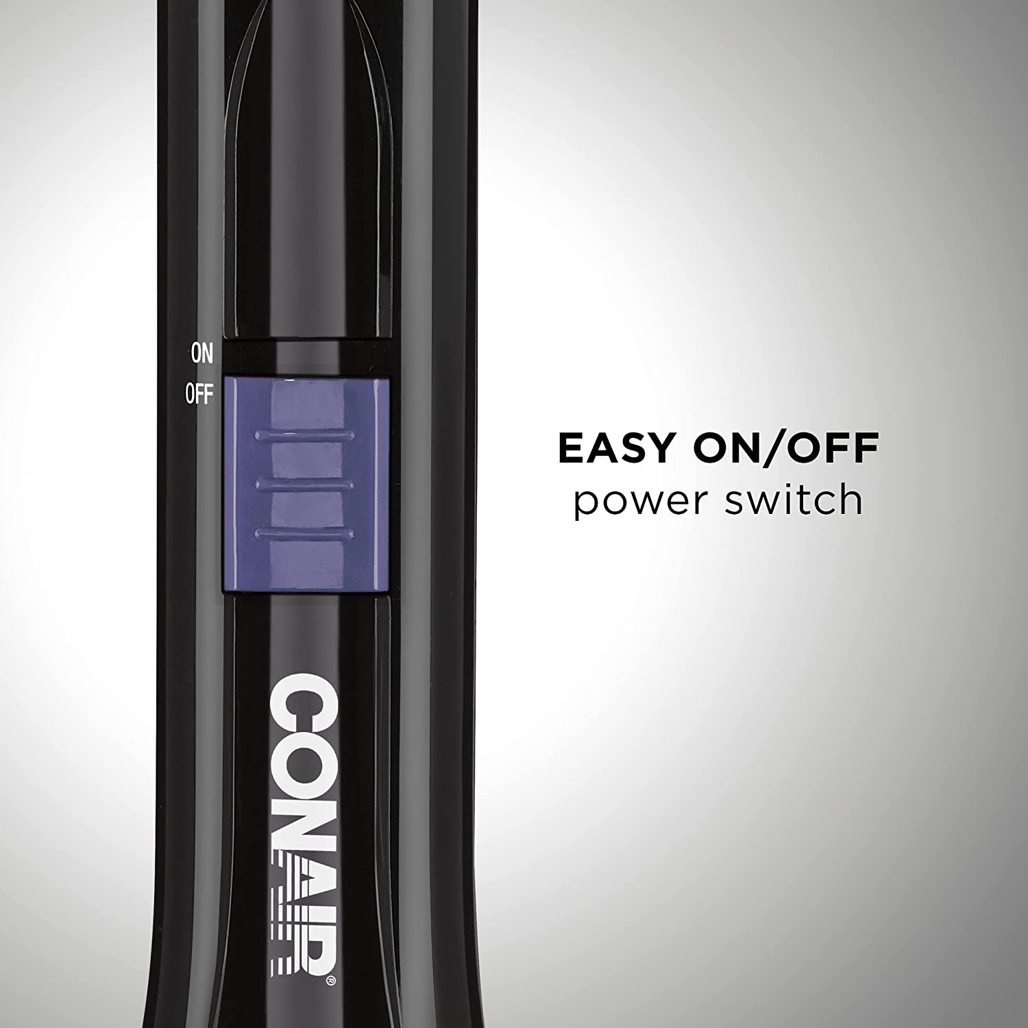 Conair 2-in-1 Hot Air Styling Curl Brush, Purple, black, 2 Count, BM20RN