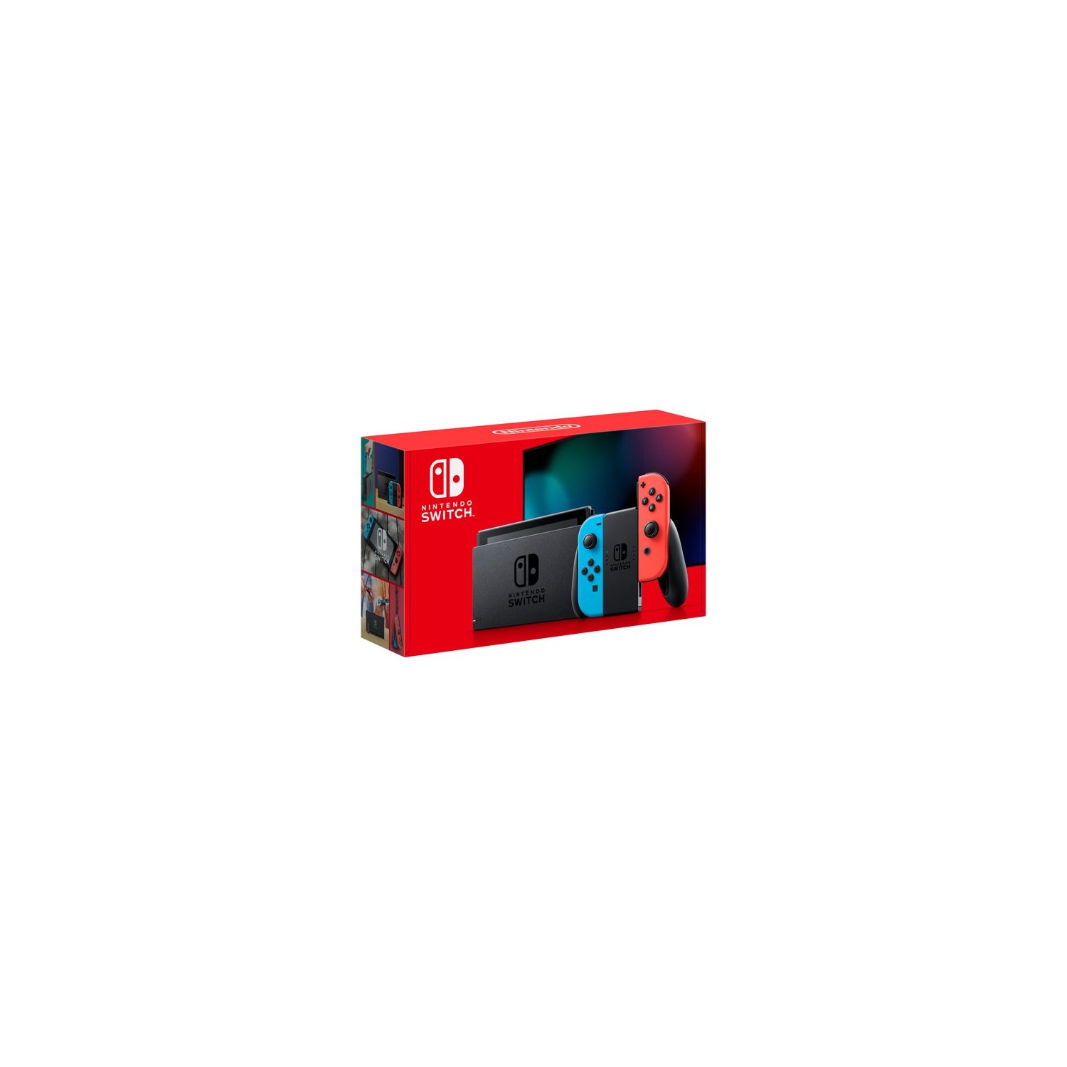 Refurbished (Fair) - Nintendo Switch Console with Neon Red/Blue Joy-Con