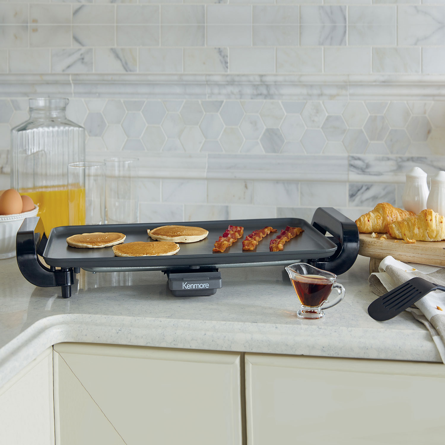 Kenmore Non-Stick Electric Griddle with Removable Drip Tray - 10" x 18"
