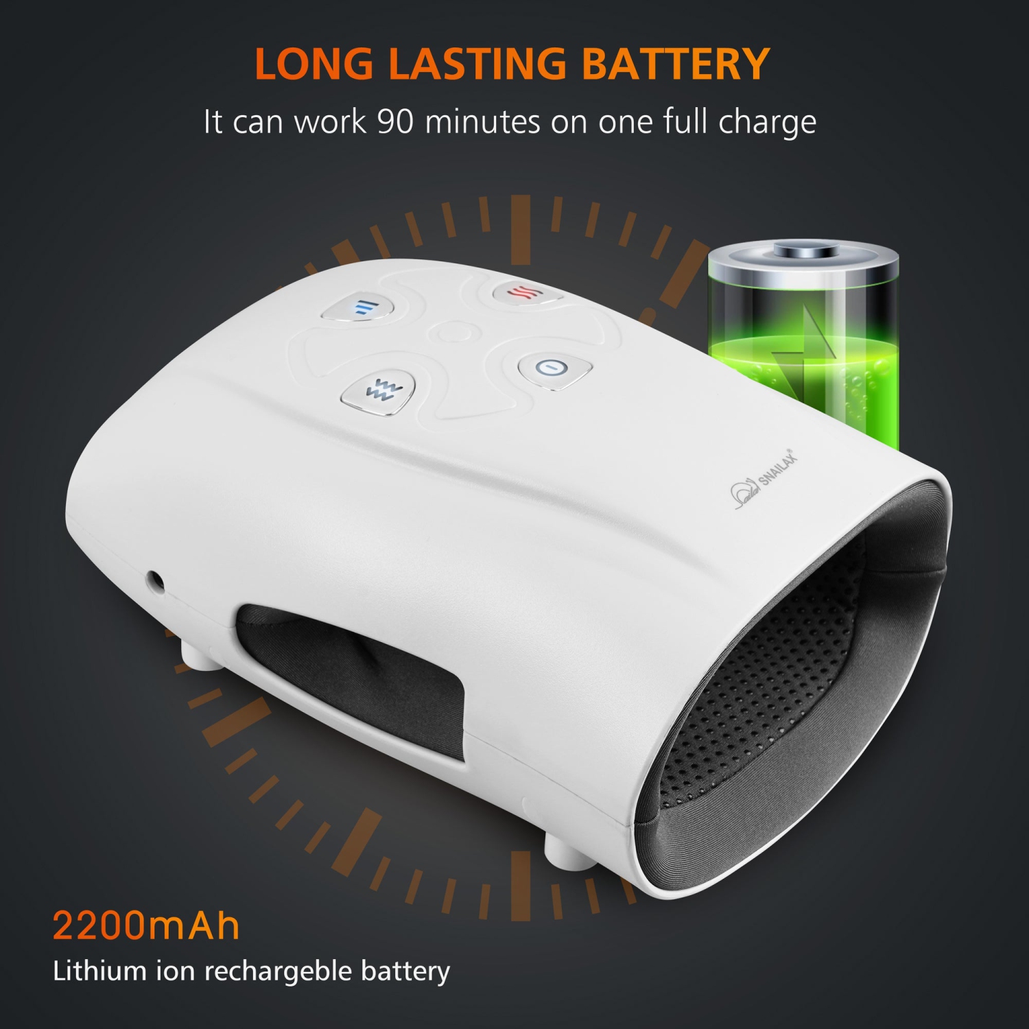 Snailax hand massager with heat and compression