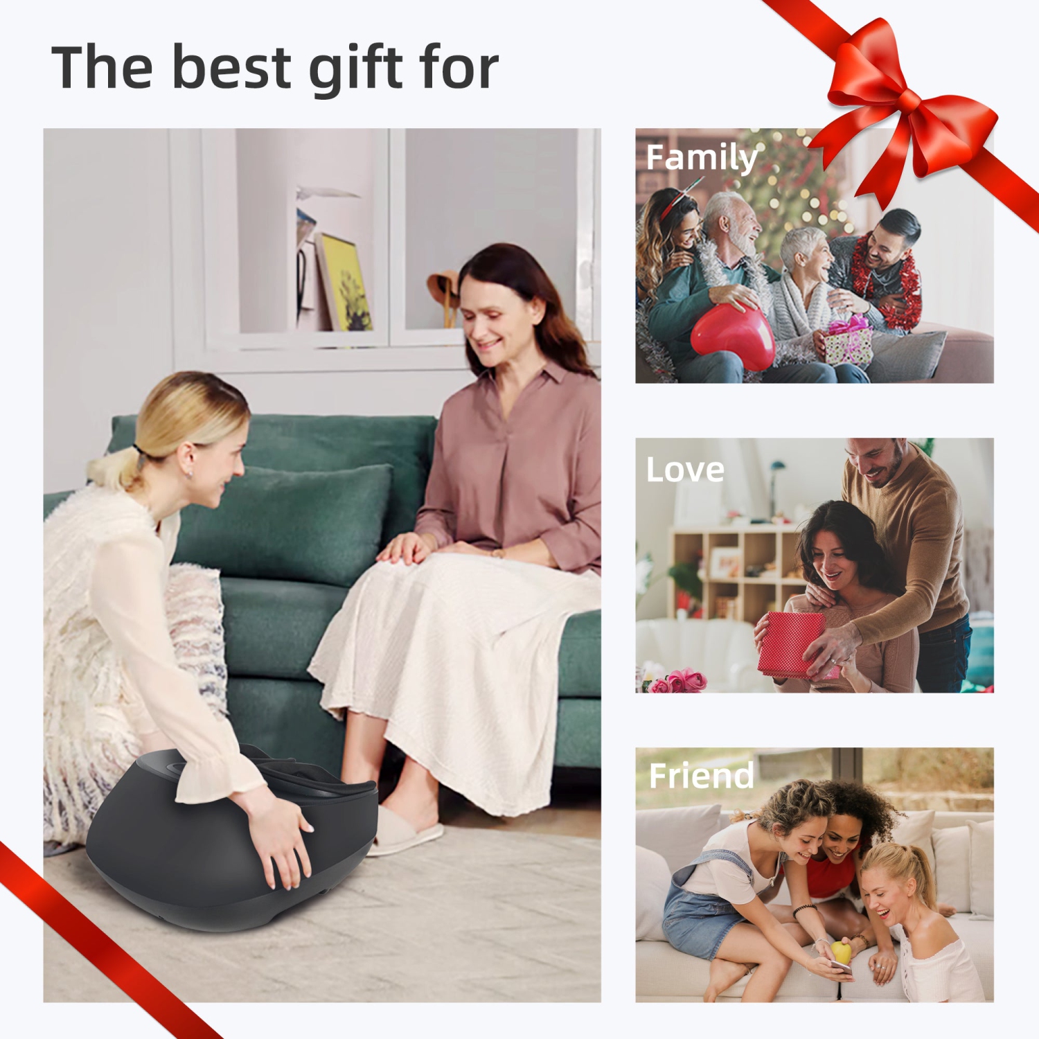 Snailax foot massager machine with heat