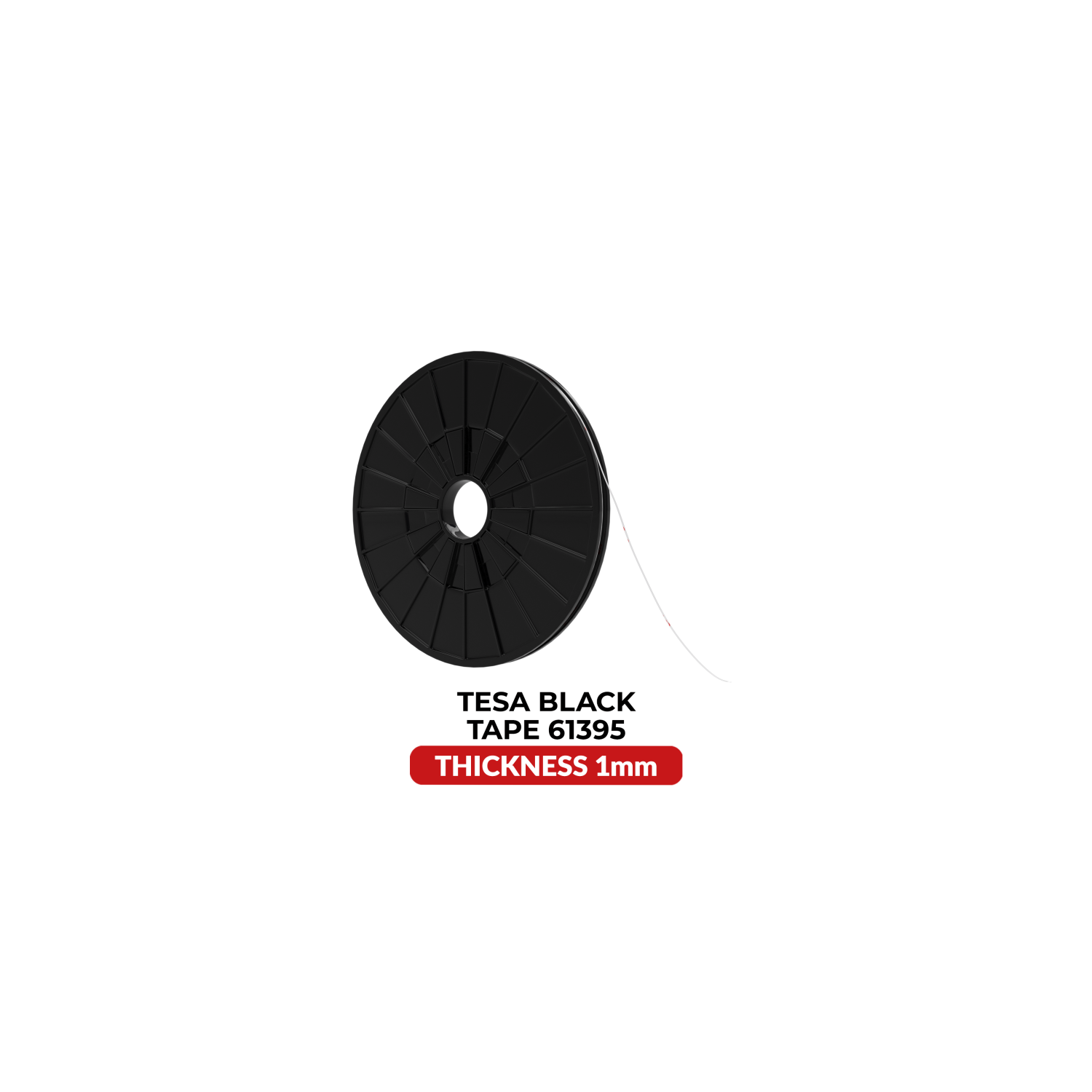 Replacement Double-Sided Acrylic Black Tape (Tesa Model # 61395)