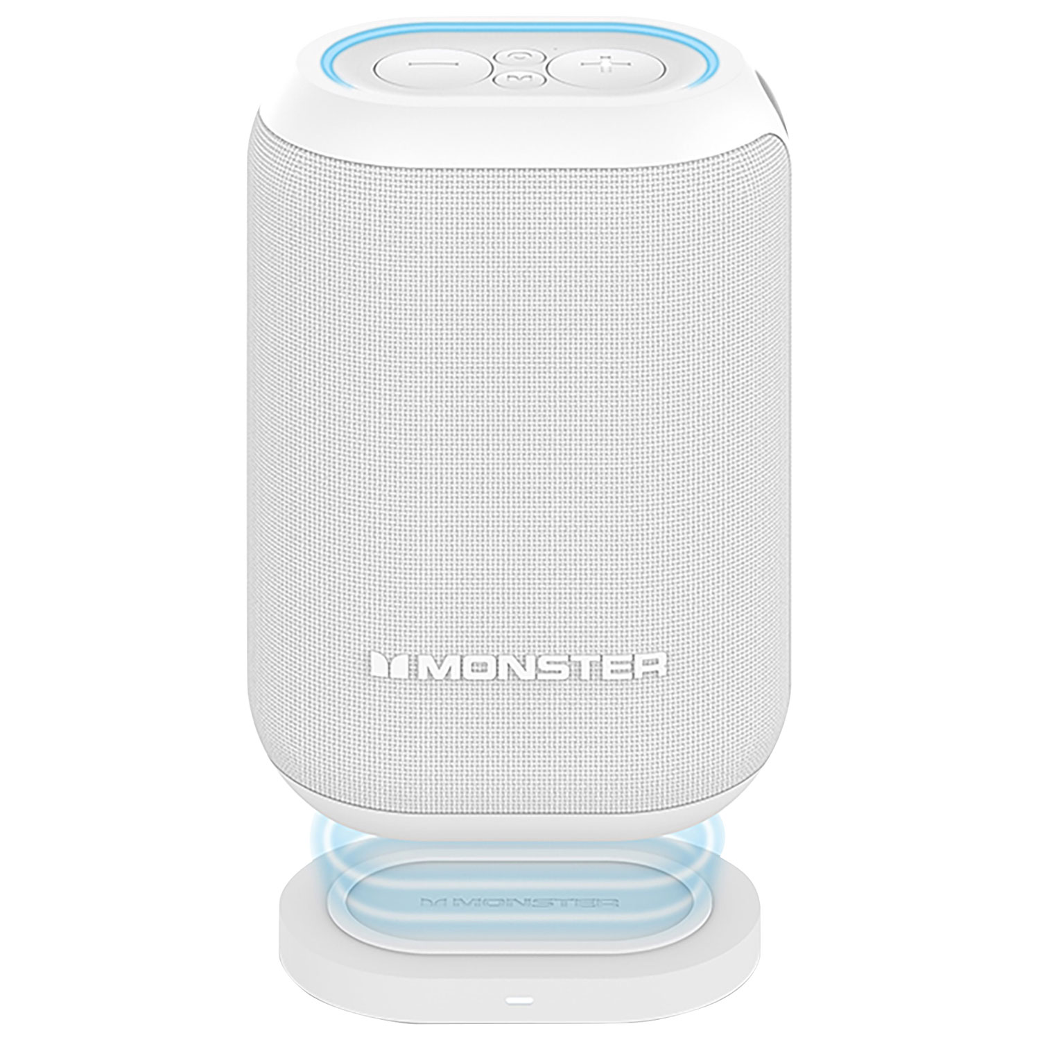 Haut-parleur sans fil Bluetooth à l'épreuve des éclaboussures DNA de Monster - Blanc