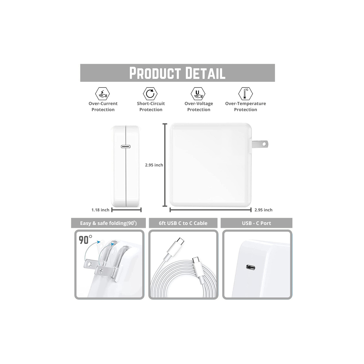 BATTDEPOT NEW 96W DC5-20V 4.35-4.5A Laptop Ac Adapter for Apple MacBook Pro 16 Apple MacBook Pro 16-in (2019)