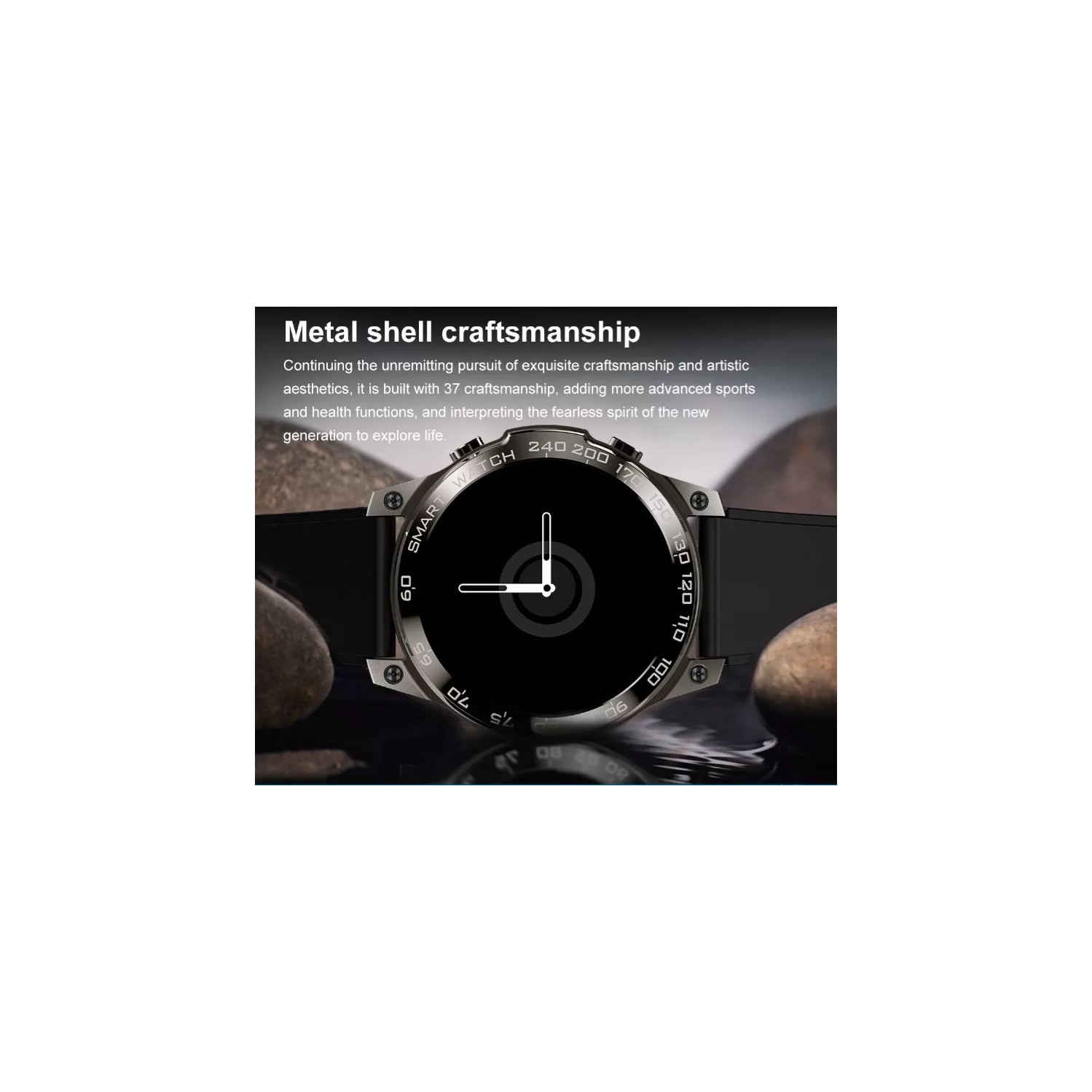 ISPEKTRUM iS50 Smart Watch 1.43" HD AMOELD Screen Bluetooth Calls & Text Waterproof Multiple Sports & Fitness Tracker Heart Rate & BP Monitor works