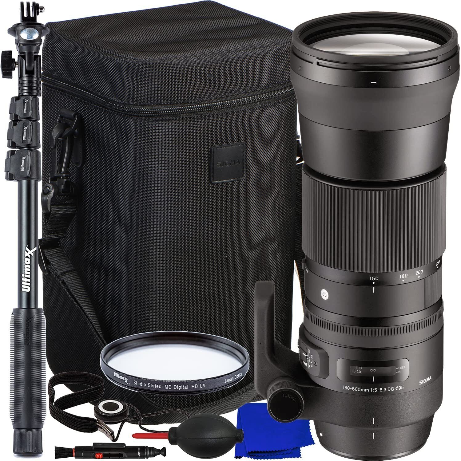 Sigma 150-600mm f/5-6.3 DG OS HSM Contemporary Lens Canon EF - 7PC