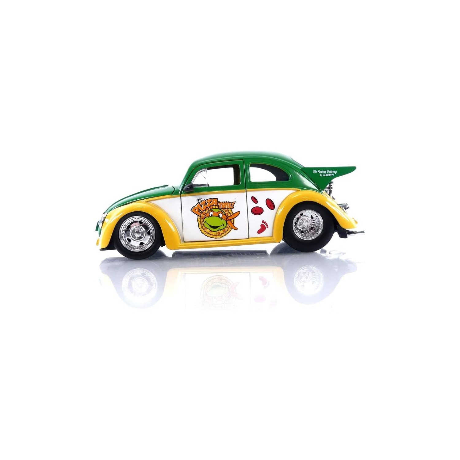Volkswagen Drag Beetle 1959 avec figurine moulée Michel-AngeTeenage Mutant Ninja Turtles