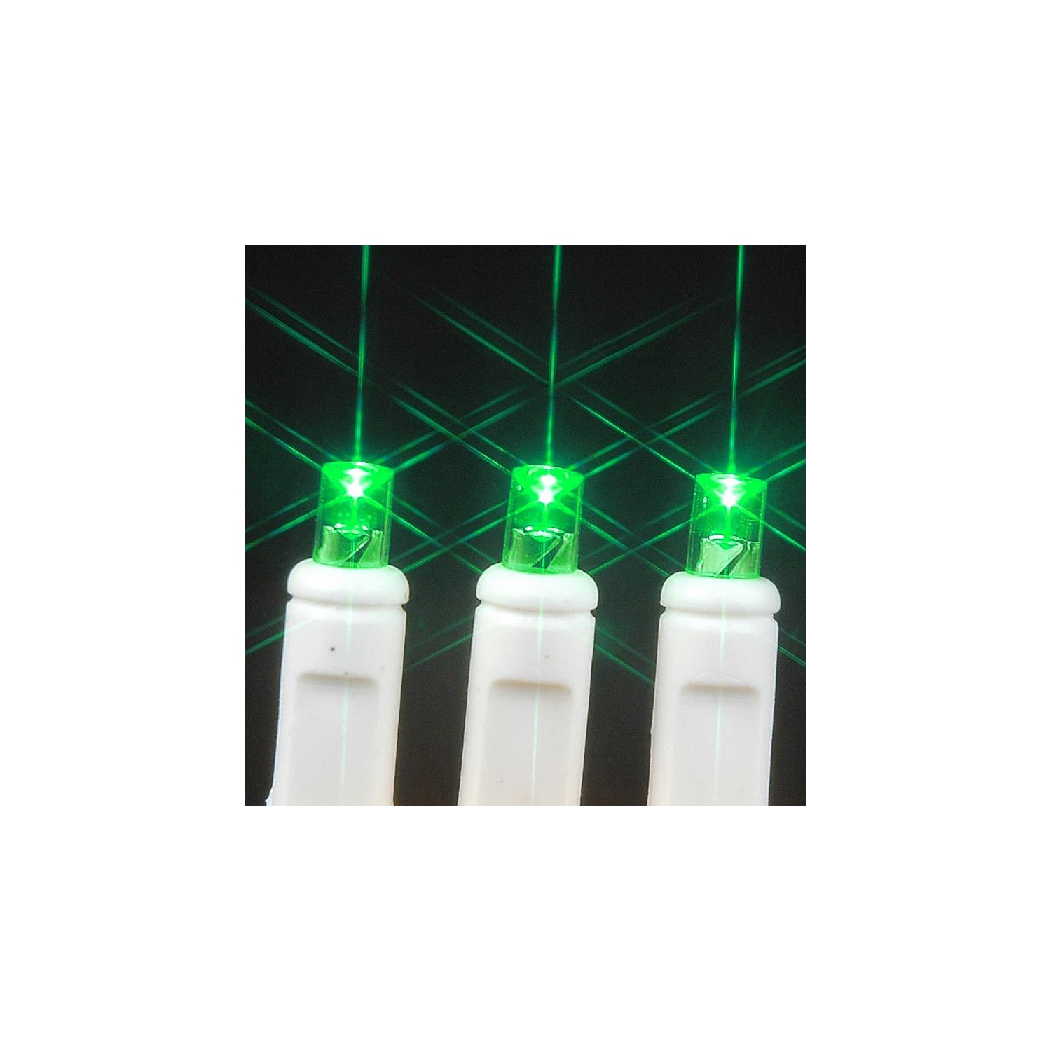 Novelty Lights Battery Operated LED Mini Lights 18 Feet, 50 Count Fairy Lights on White Wire, On/Off & Timer Modes, Indoor/Outdoor Use, 3x D-Cell