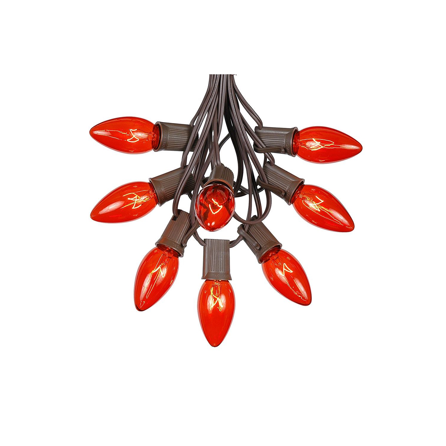 C9 Christmas String Light Set - Outdoor Christmas Light String - Hanging Christmas Lights - Roofline Light String - Outdoor Patio String Lights -