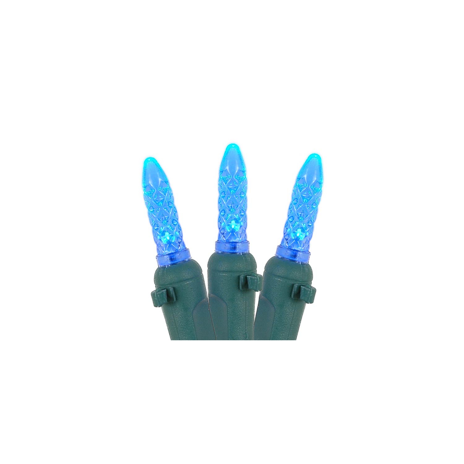 Novelty Lights M5 Christmas LED Icicle Light Set, Green Wire, 15' Long, 150 Light