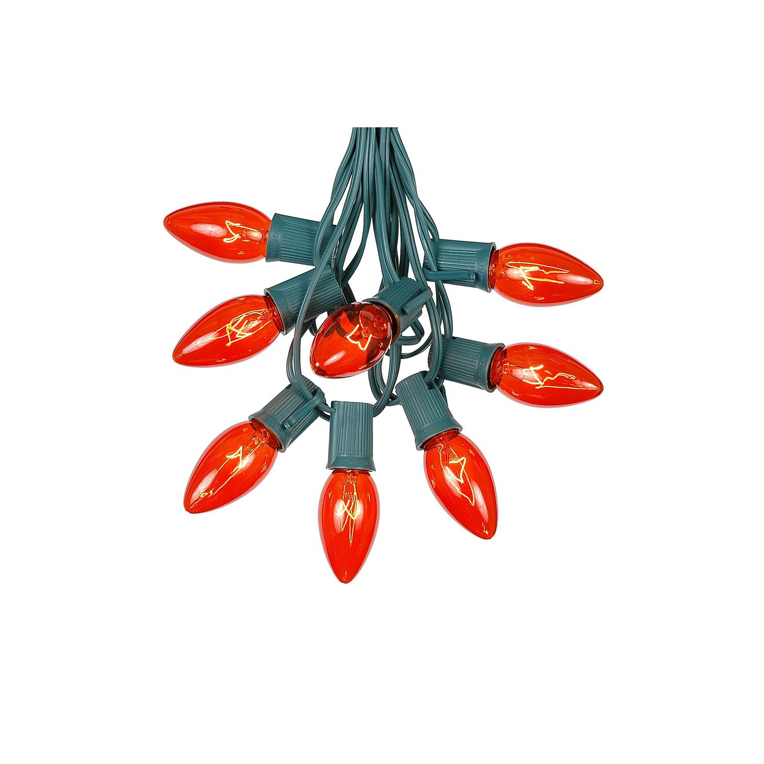 C9 Christmas String Light Set - Outdoor Christmas Light String - Hanging Christmas Lights - Roofline Light String - Outdoor Patio String Lights -