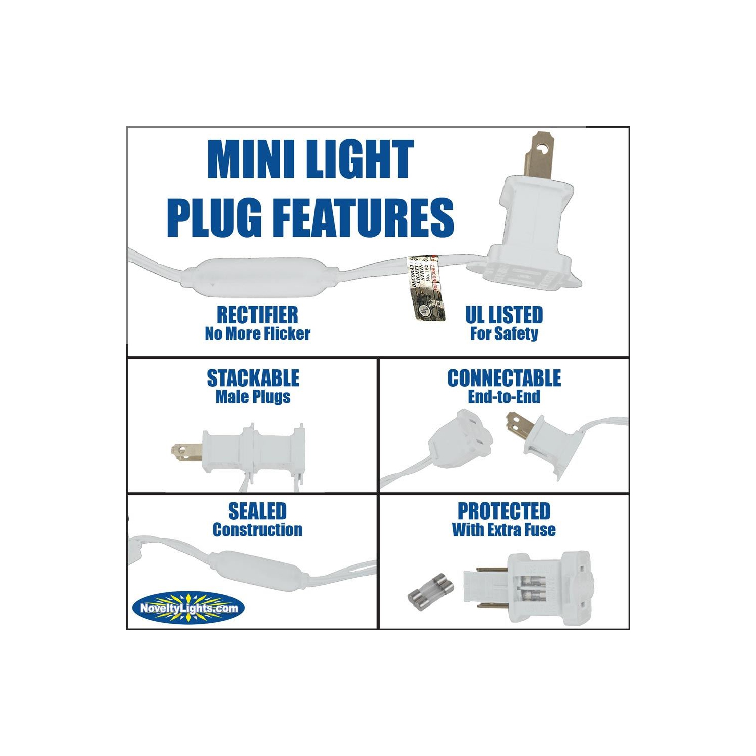 Novelty Lights 4x6 Net Lights, 100 LEDs with 4 Inch Spacing, 5mm Wide Angle Bulbs, Connectable End To End, Outdoor Weather Resistant Tree and Bush
