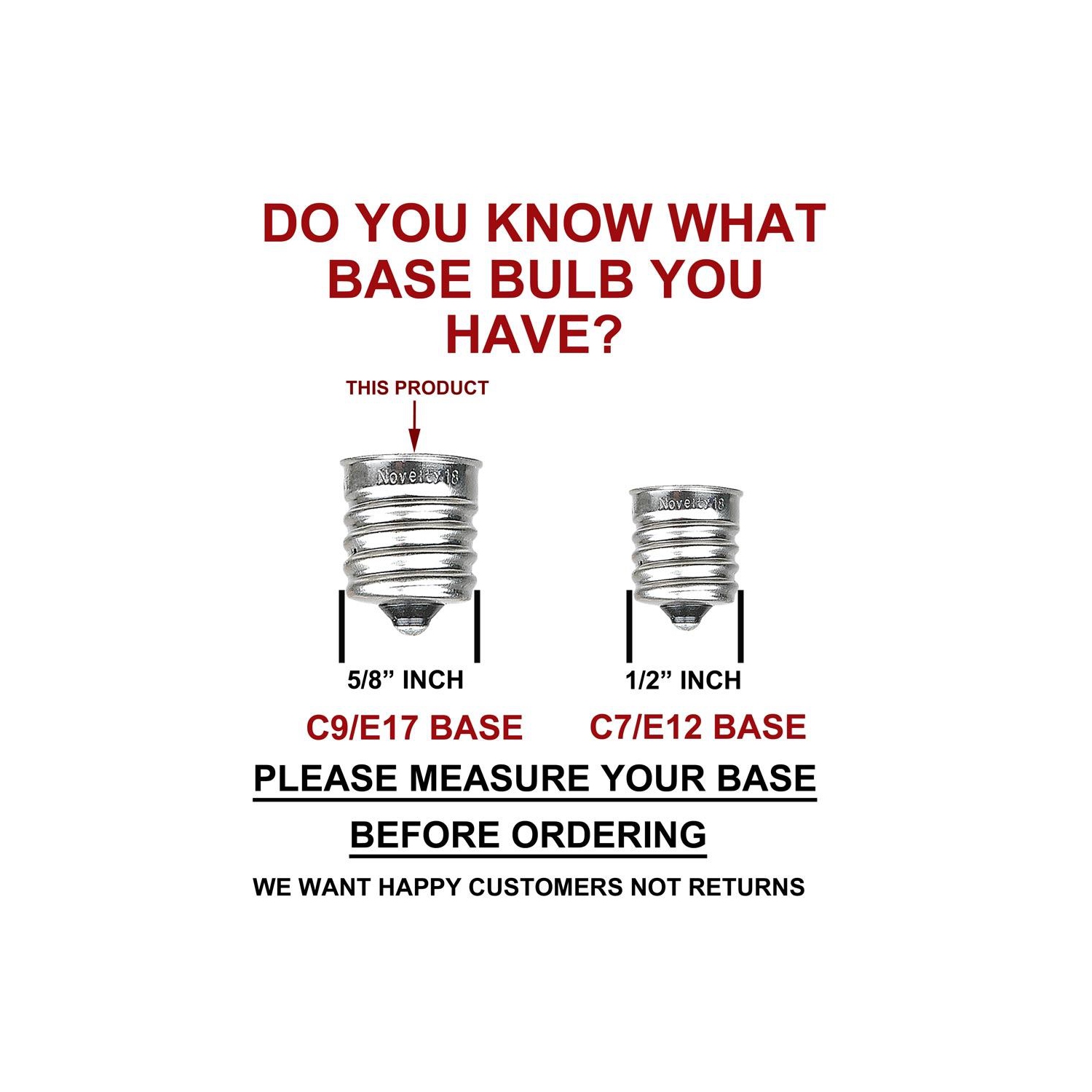 Novelty Lights 25 Pack G50 Outdoor Patio Globe Replacement Bulbs, E17/C9 Intermediate Base, 7 Watt