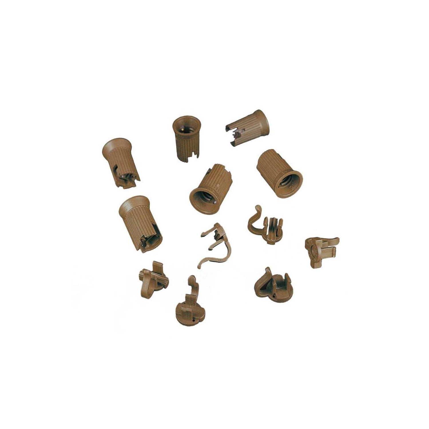 Novelty Lights 50 Pack C9 Replacement Sockets, Brown, SPT-1