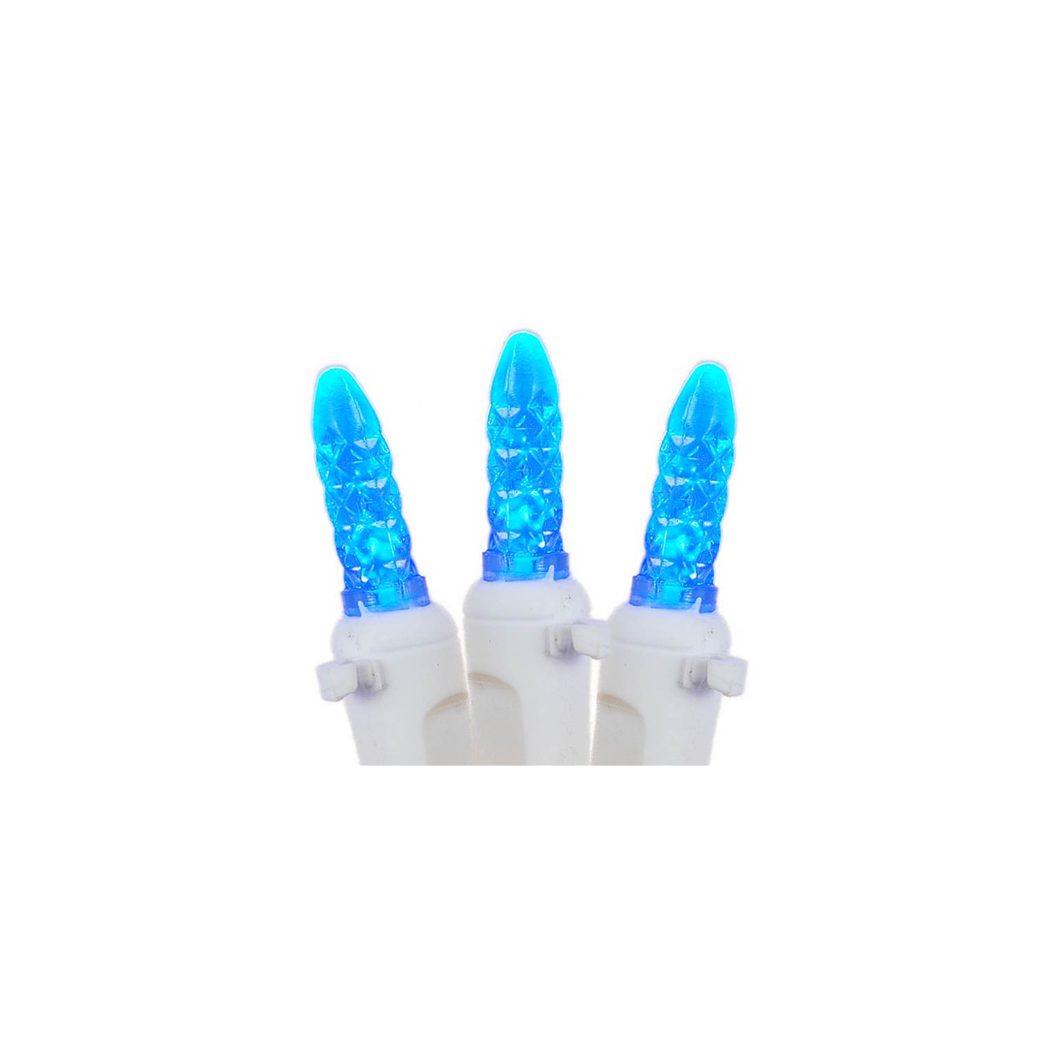 Novelty Lights M5 Christmas LED Icicle Light Set, White Wire, 15' Long, 150 Light