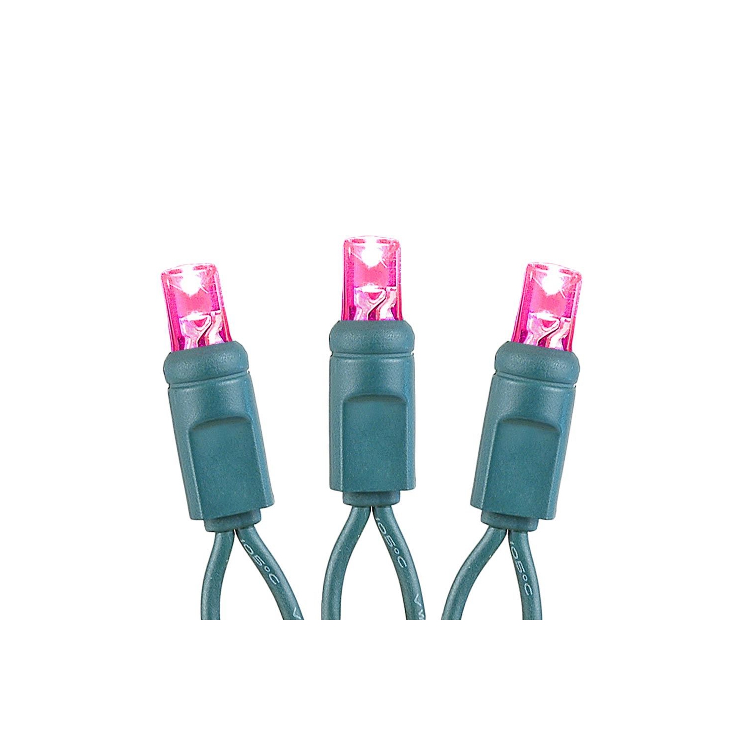 Novelty Lights Battery Operated LED Mini Lights 8 Feet, 20 Count Fairy Lights on Green Wire, On/Off & Flashing Modes, Indoor/Outdoor Use, 3x AA