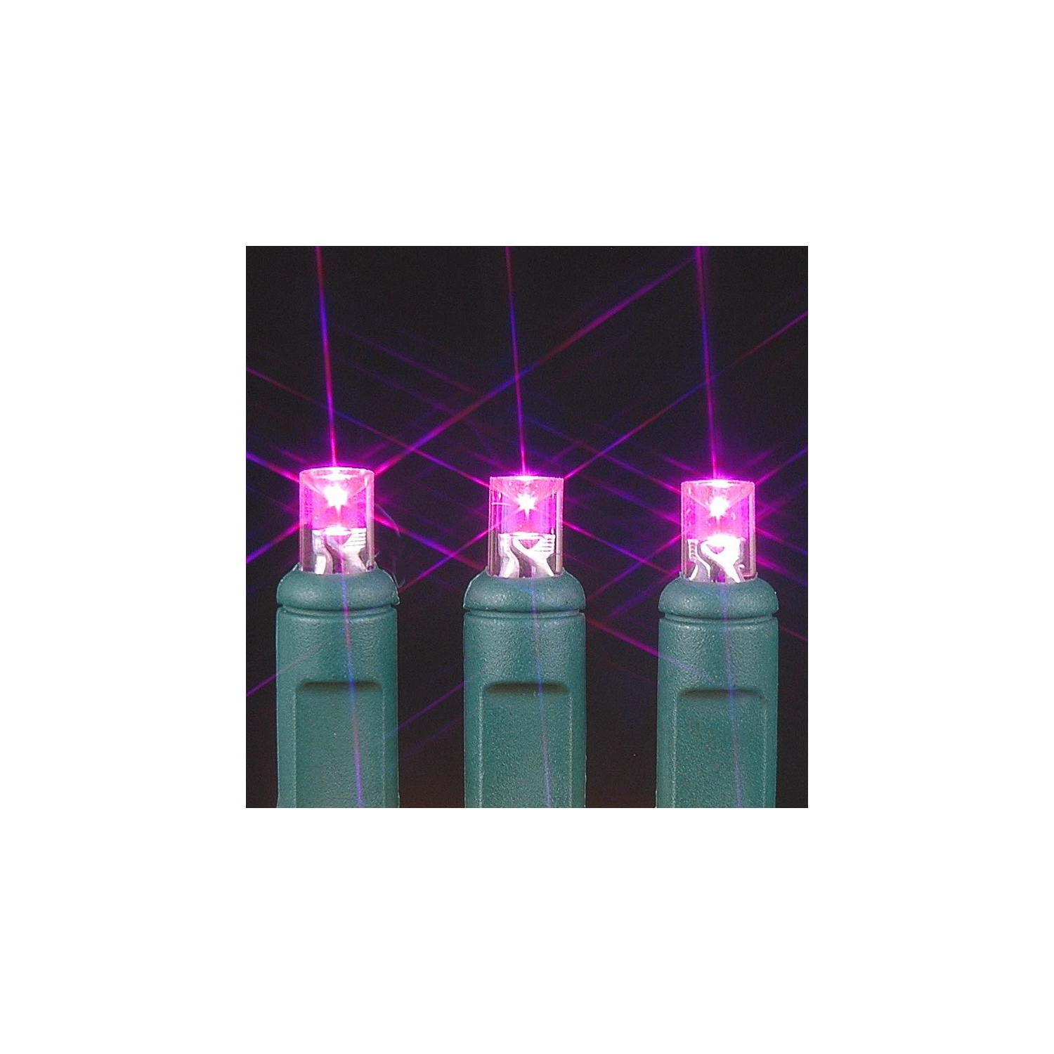 Novelty Lights Battery Operated LED Mini Lights 8 Feet, 20 Count Fairy Lights on Green Wire, On/Off & Flashing Modes, Indoor/Outdoor Use, 3x AA