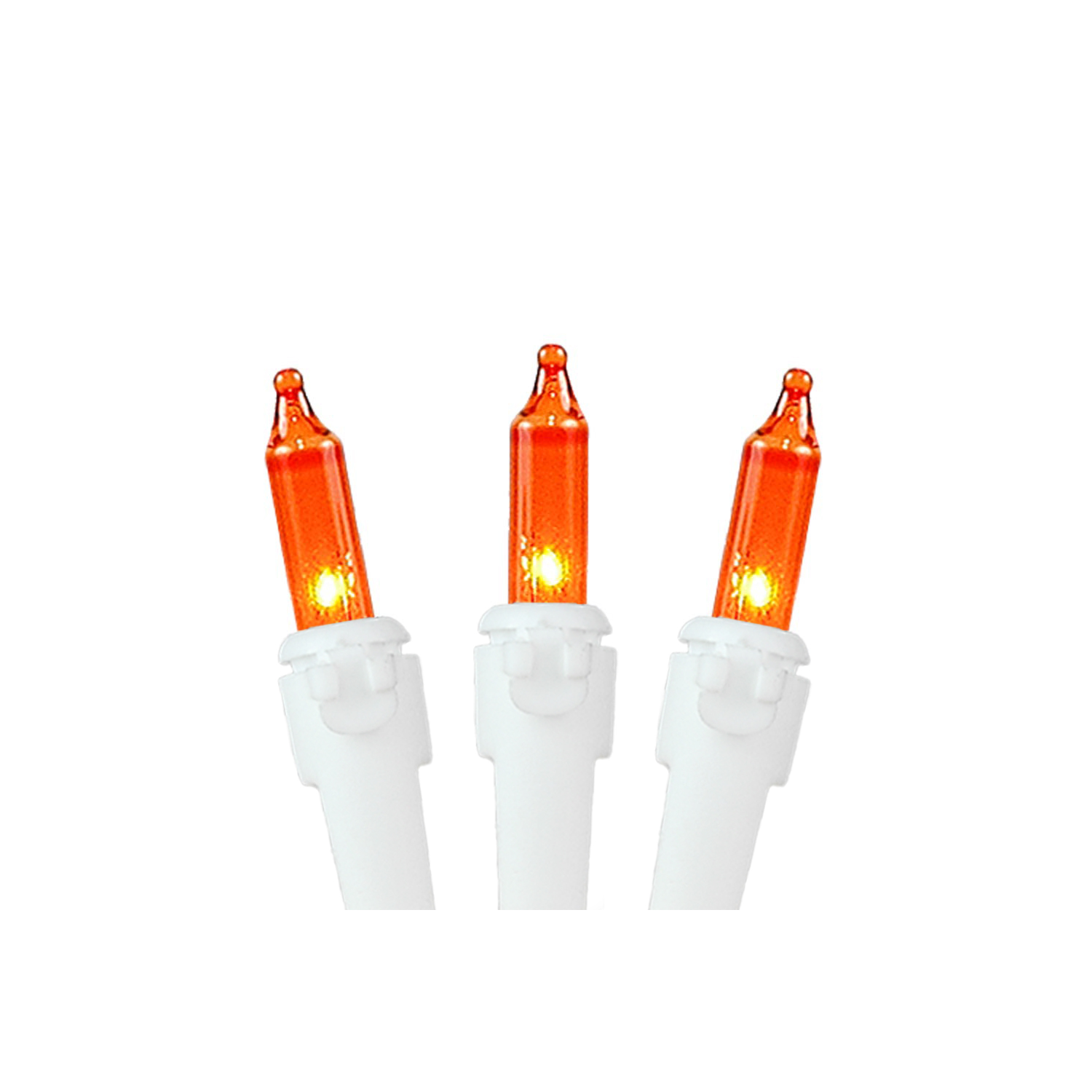 Mini-guirlande de 100 ampoules incandescentes de 50 pi, espacement de 6 po sur fil blanc, mini-lumières intérieures/extérieures homologuées UL,