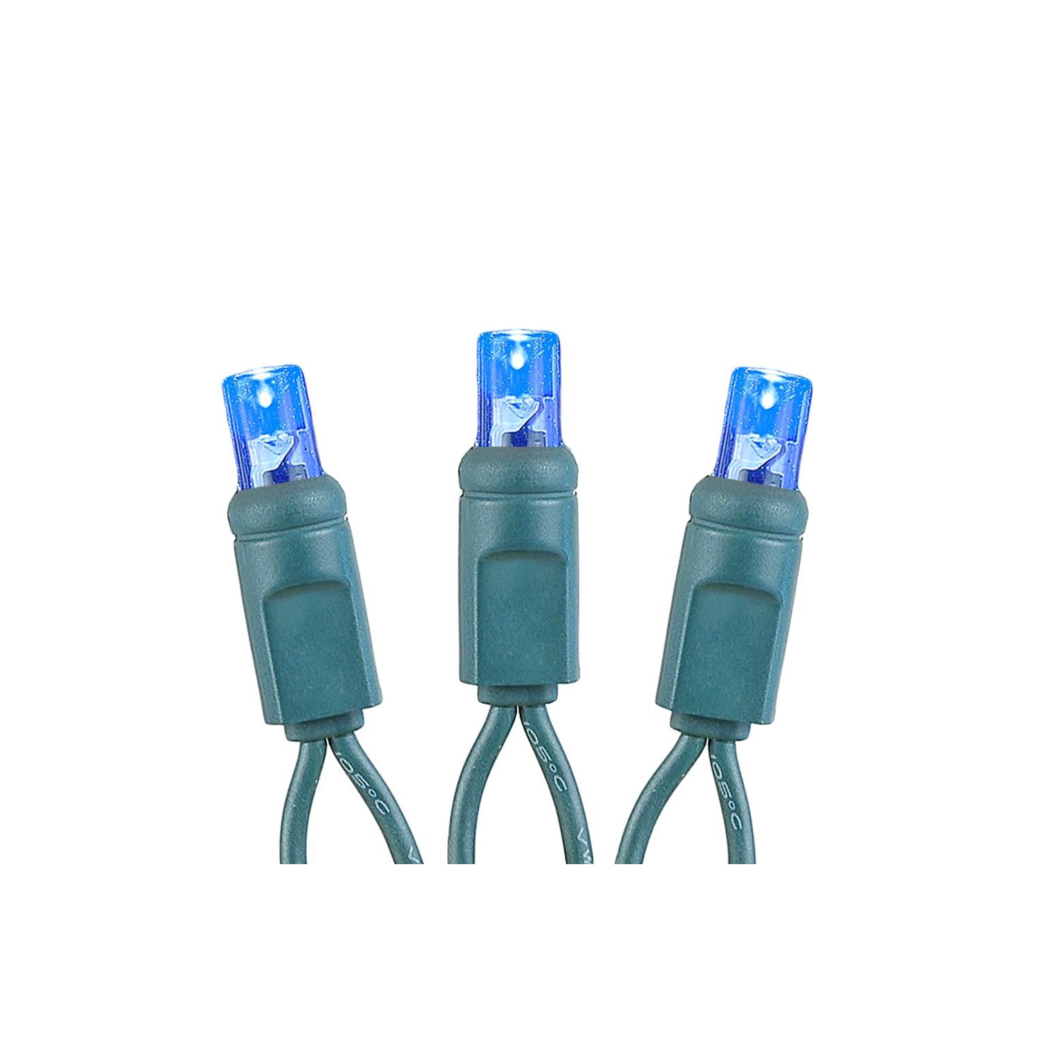 Novelty Lights Battery Operated LED Mini Lights 18 Feet, 50 Count Fairy Lights on Green Wire, On/Off & Timer Modes, Indoor/Outdoor Use, 3x D-Cell