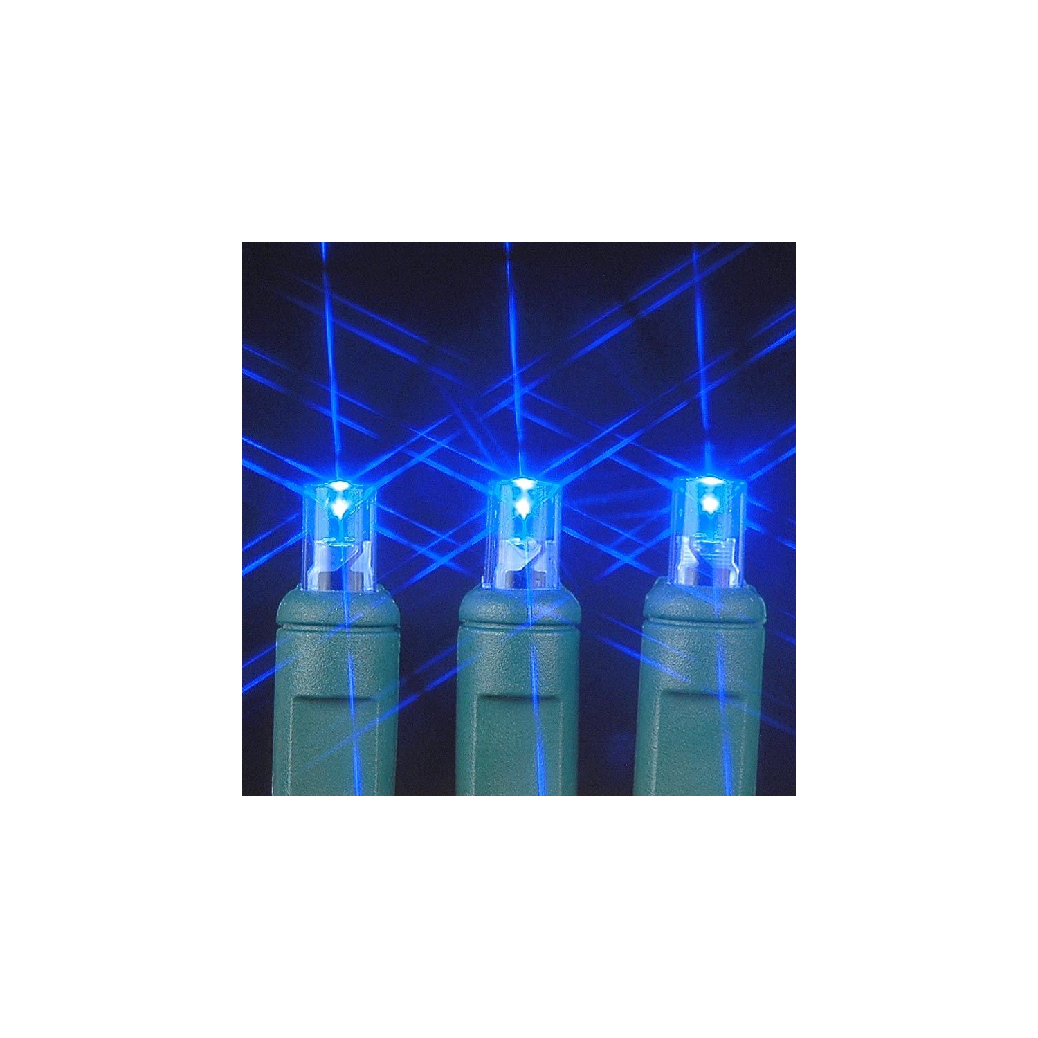 Novelty Lights Battery Operated LED Mini Lights 18 Feet, 50 Count Fairy Lights on Green Wire, On/Off & Timer Modes, Indoor/Outdoor Use, 3x D-Cell