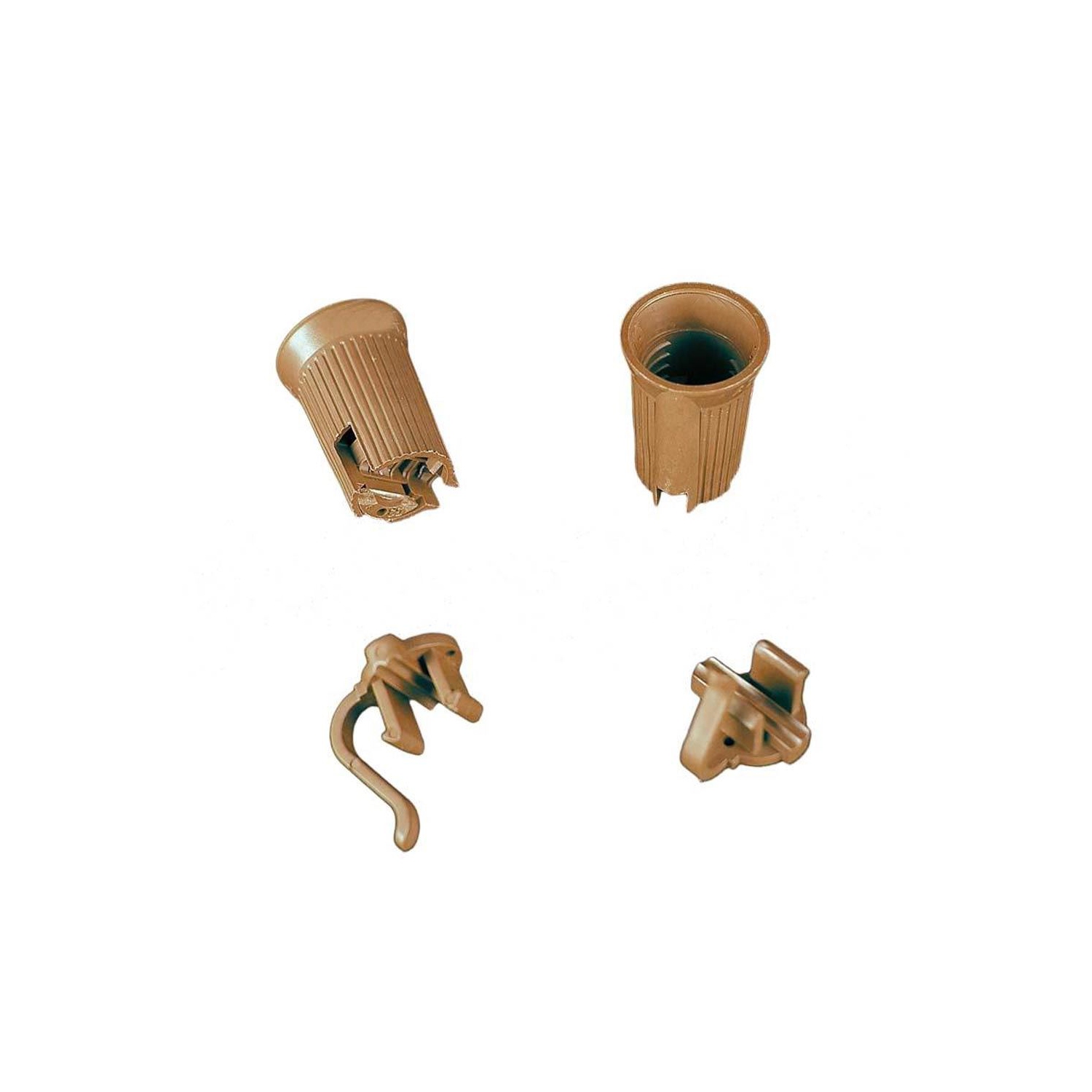 Novelty Lights 50 Pack C7 Replacement Sockets, Brown, SPT-1