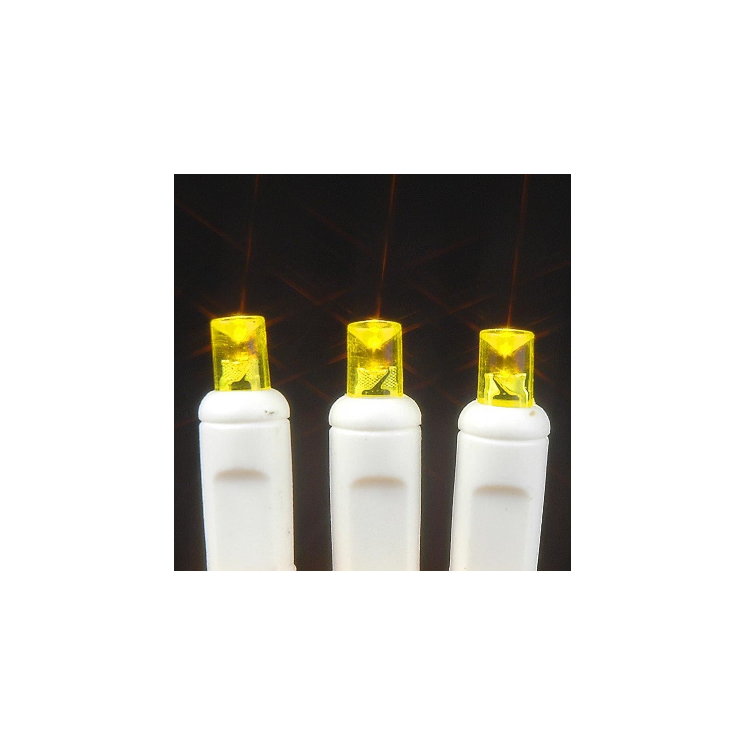 Novelty Lights Battery Operated LED Mini Lights 18 Feet, 50 Count Fairy Lights on White Wire, On/Off & Timer Modes, Indoor/Outdoor Use, 3x D-Cell